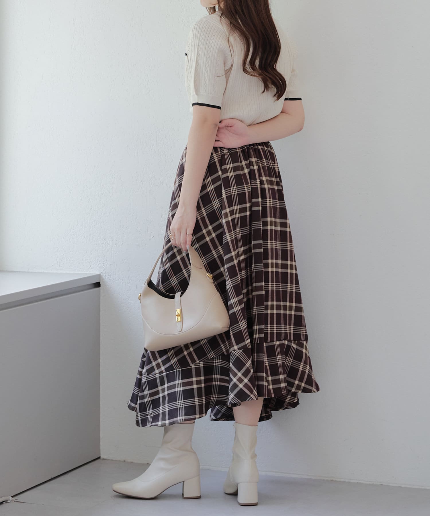 NICE CLAUP / OLIVE des OLIVE OUTLET(ナイスクラップ  / オリーブ デ オリーブ アウトレット) 【RMAF】イレヘムチェックスカート