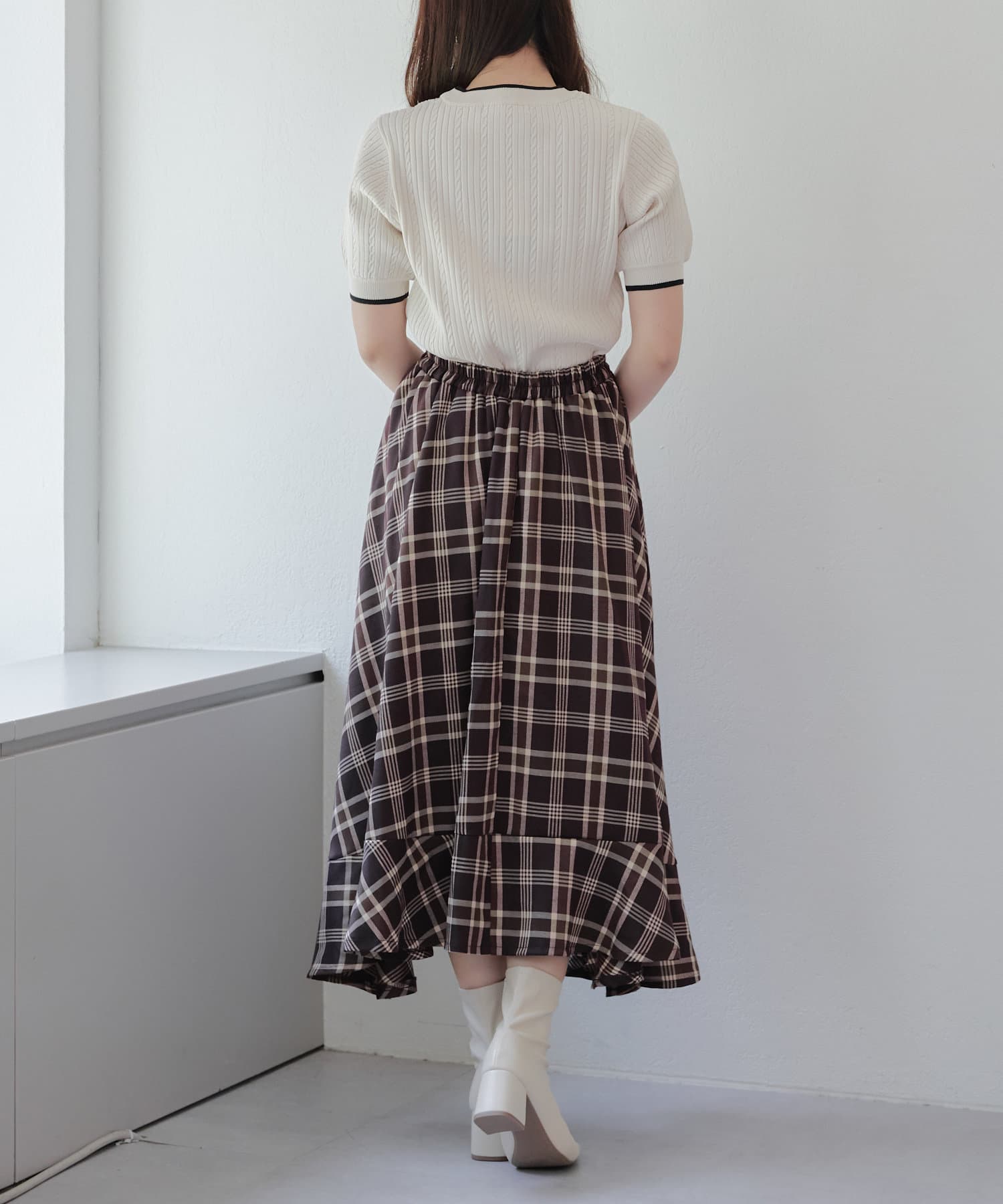 NICE CLAUP / OLIVE des OLIVE OUTLET(ナイスクラップ  / オリーブ デ オリーブ アウトレット) 【RMAF】イレヘムチェックスカート