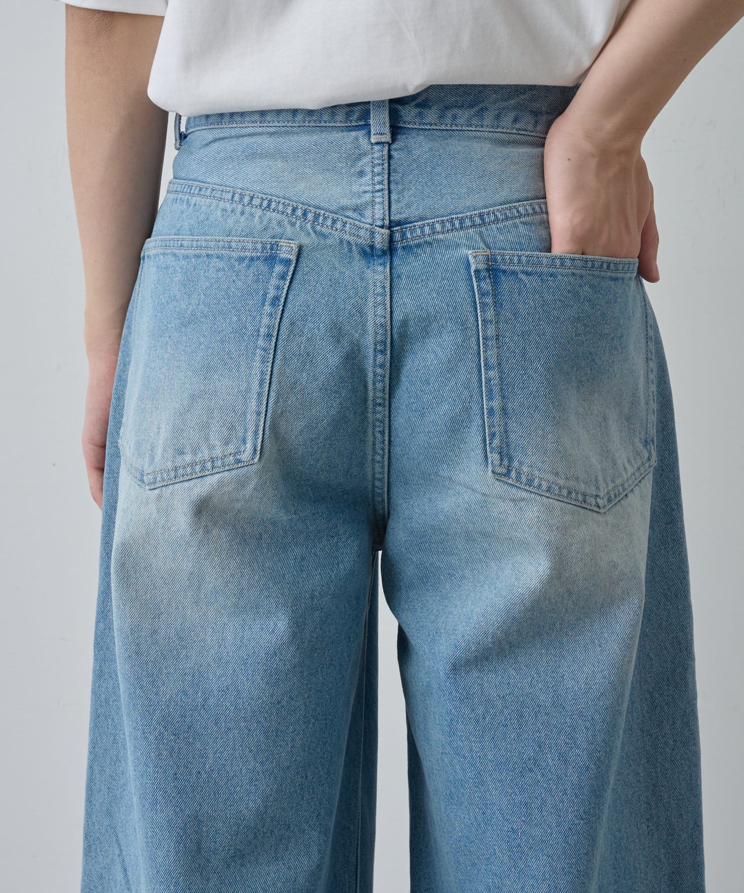 COLONY 2139(コロニー トゥーワンスリーナイン) 【UNISEX】ワイドストレートクラッシュデニム