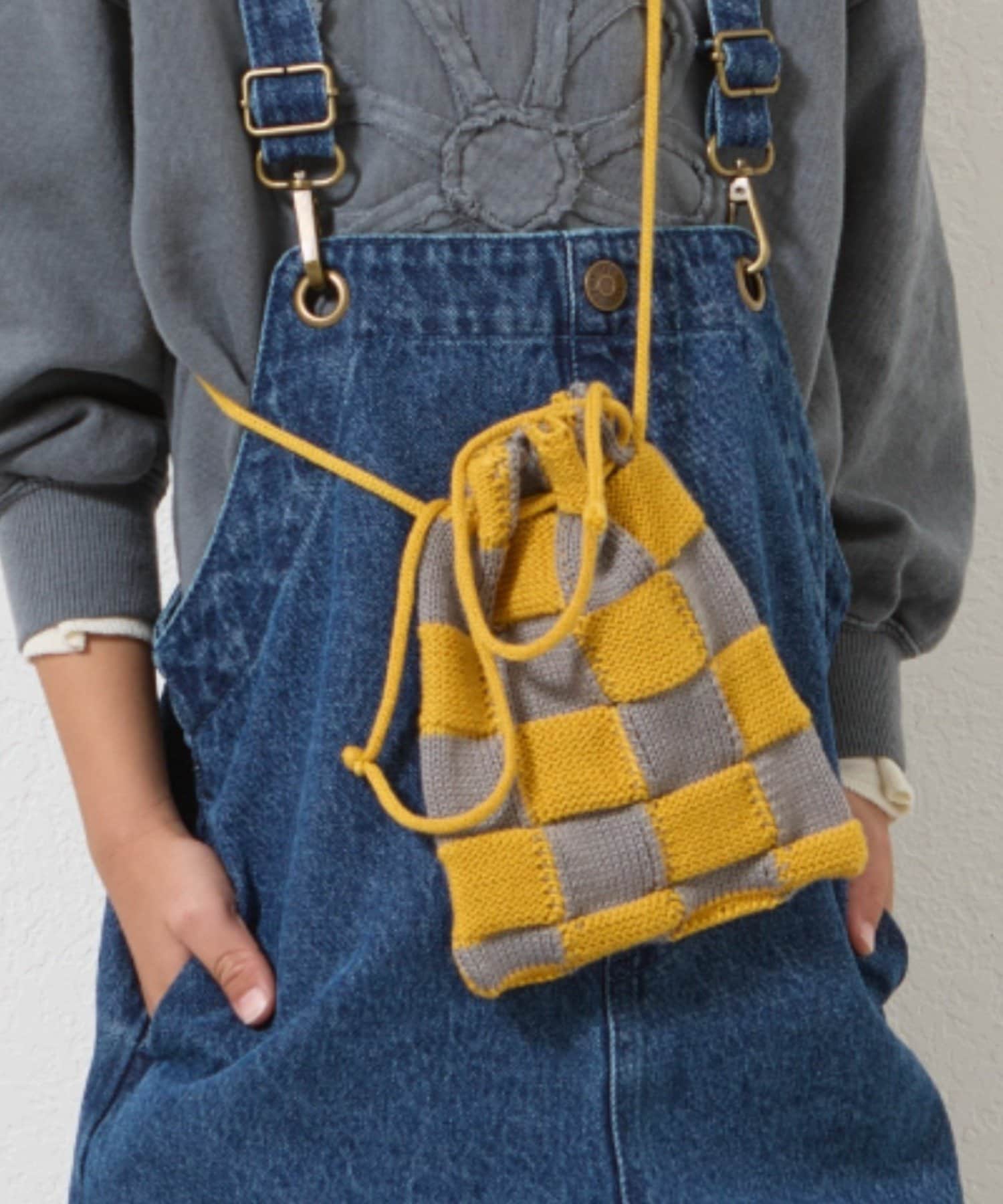 OUTLET(アウトレット) 【CIAOPANIC TYPY】【KIDS】アソート柄ニット巾着BAG