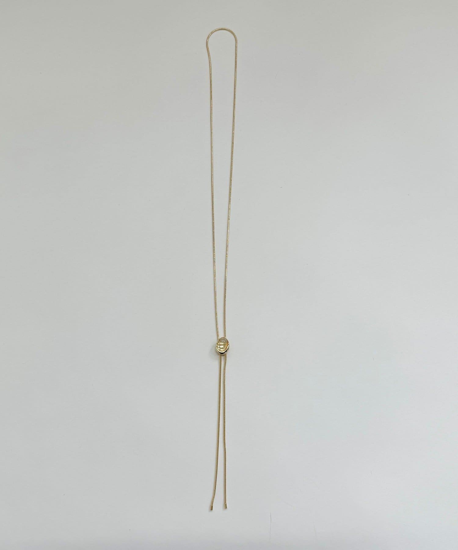 FREDY & GLOSTER(フレディ アンド グロスター) クリアストーンスライドボータイネックレス