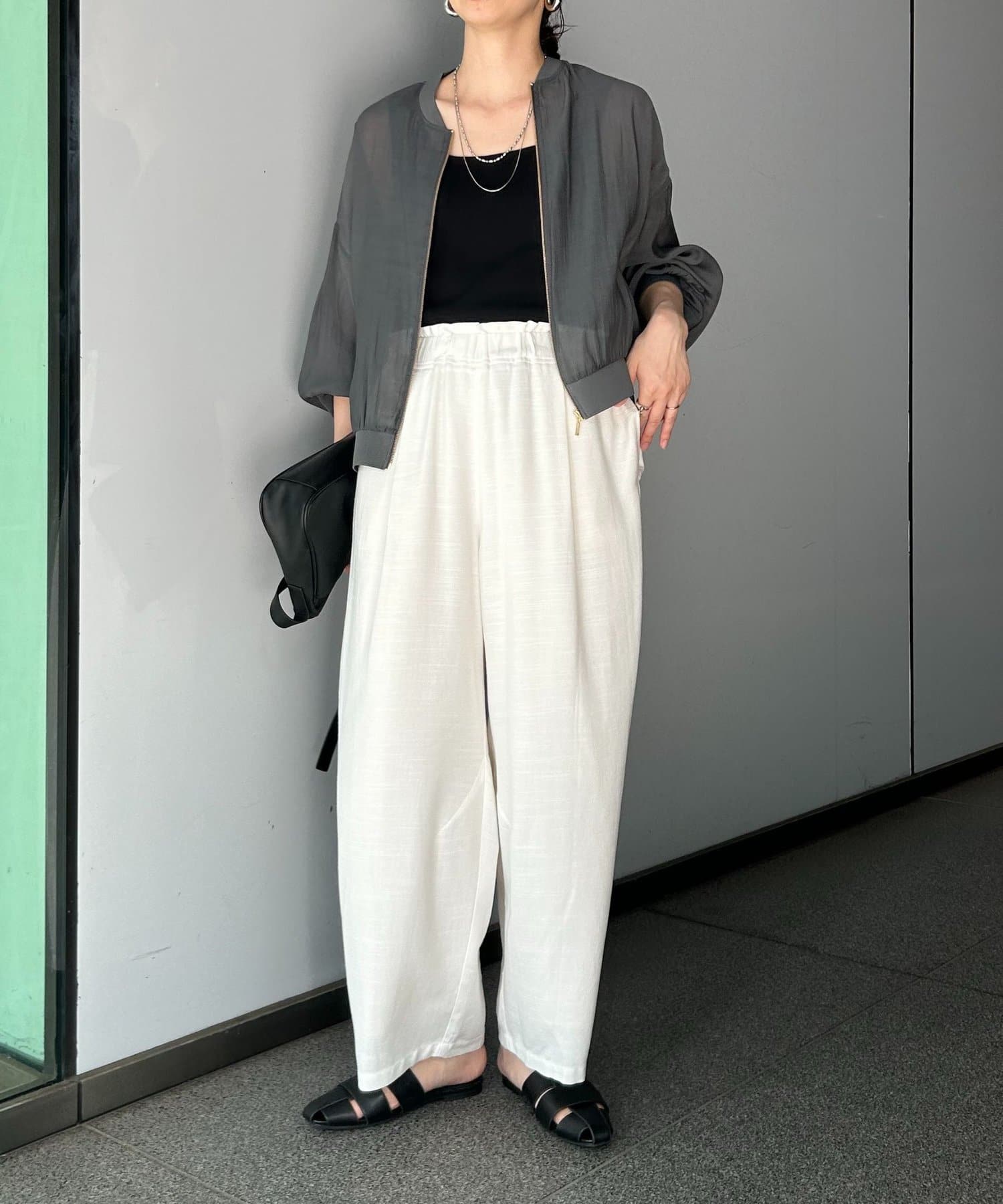 リネンカーブパンツ | Jena espace merveilleux(ジェナ エスパス