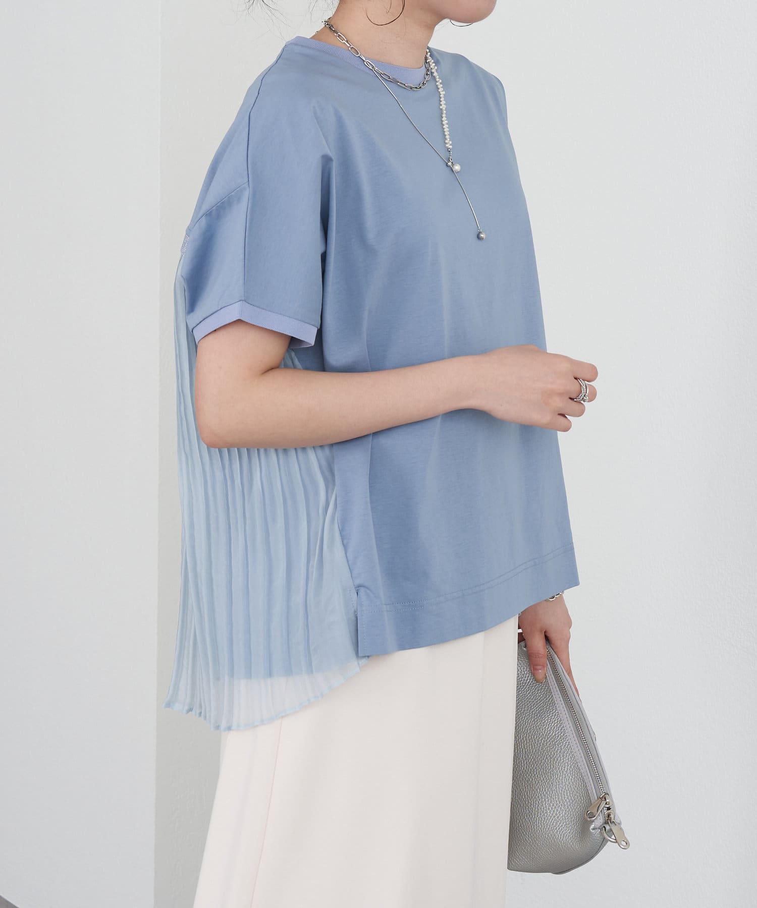 Jena　espace merveilleux(ジェナ　エスパスメルヴェイユ) バックプリーツシルケットカットソー