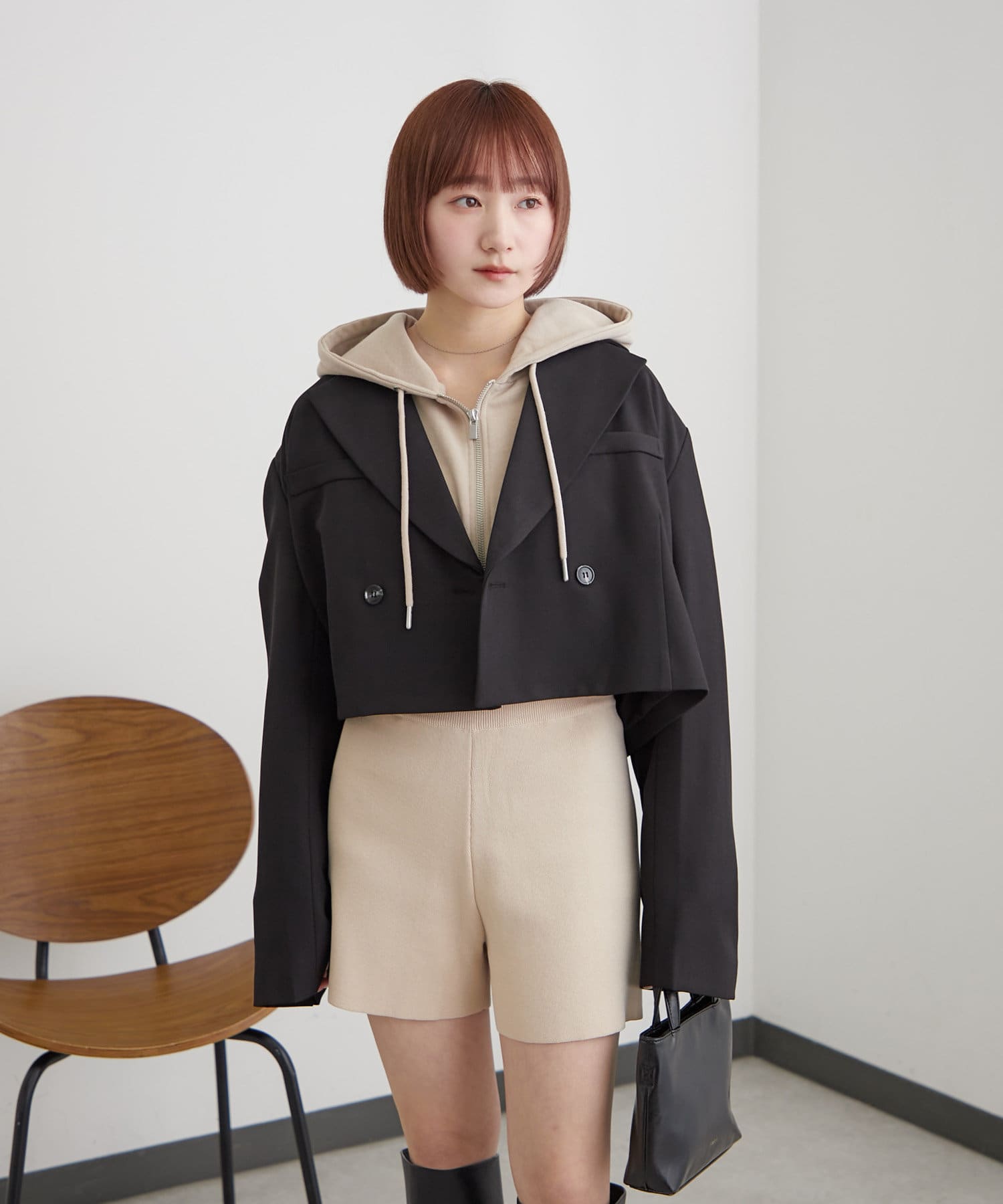 mystic】ショートテーラードジャケット | OUTLET(アウトレット