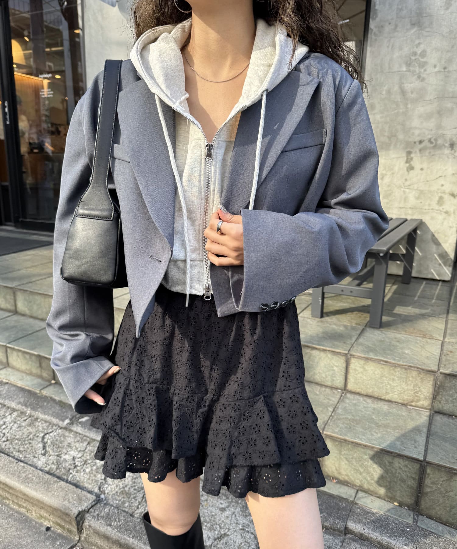 mystic】ショートテーラードジャケット | OUTLET(アウトレット