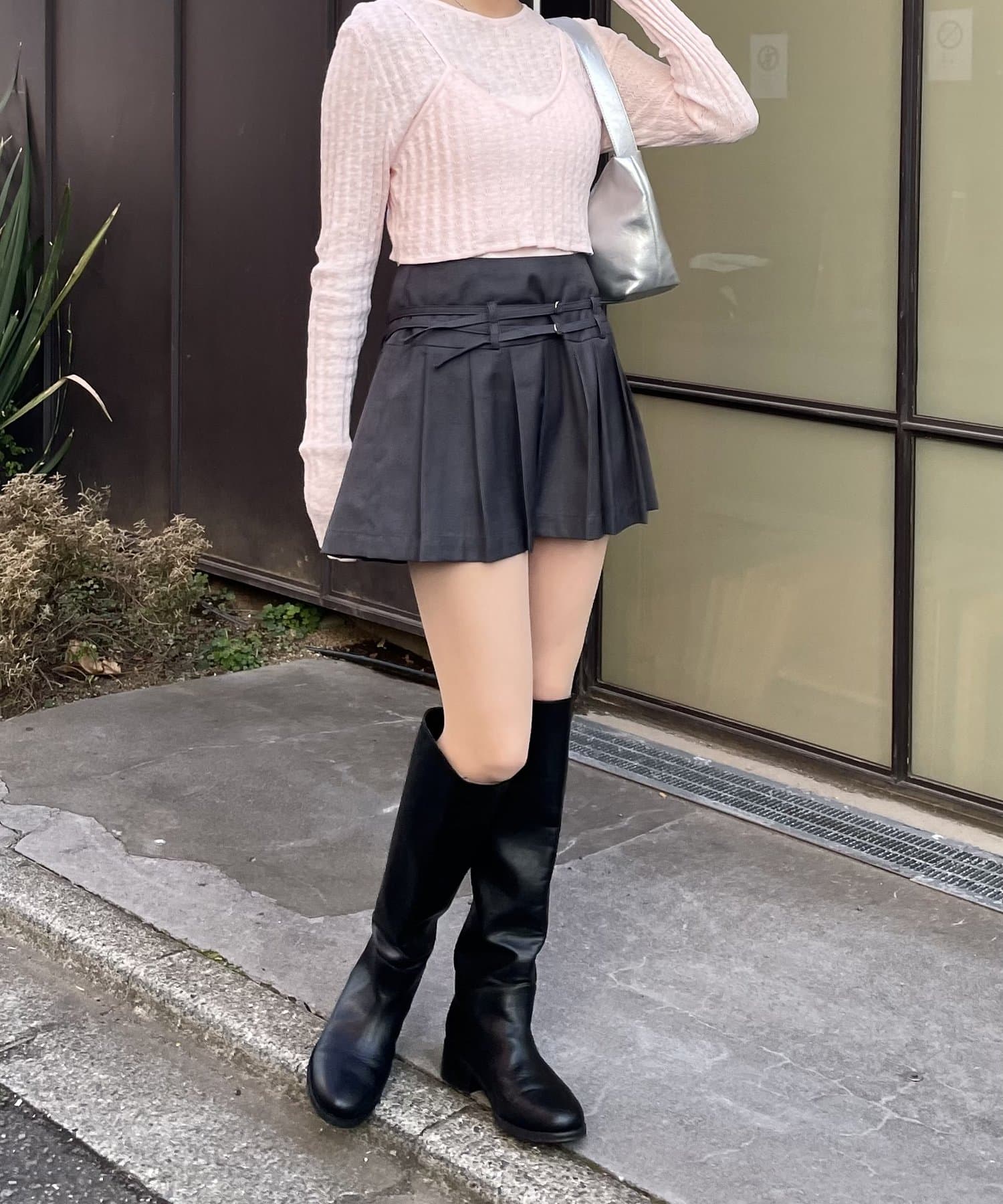 OUTLET(アウトレット) 【mystic】配色ビスチェニットSET