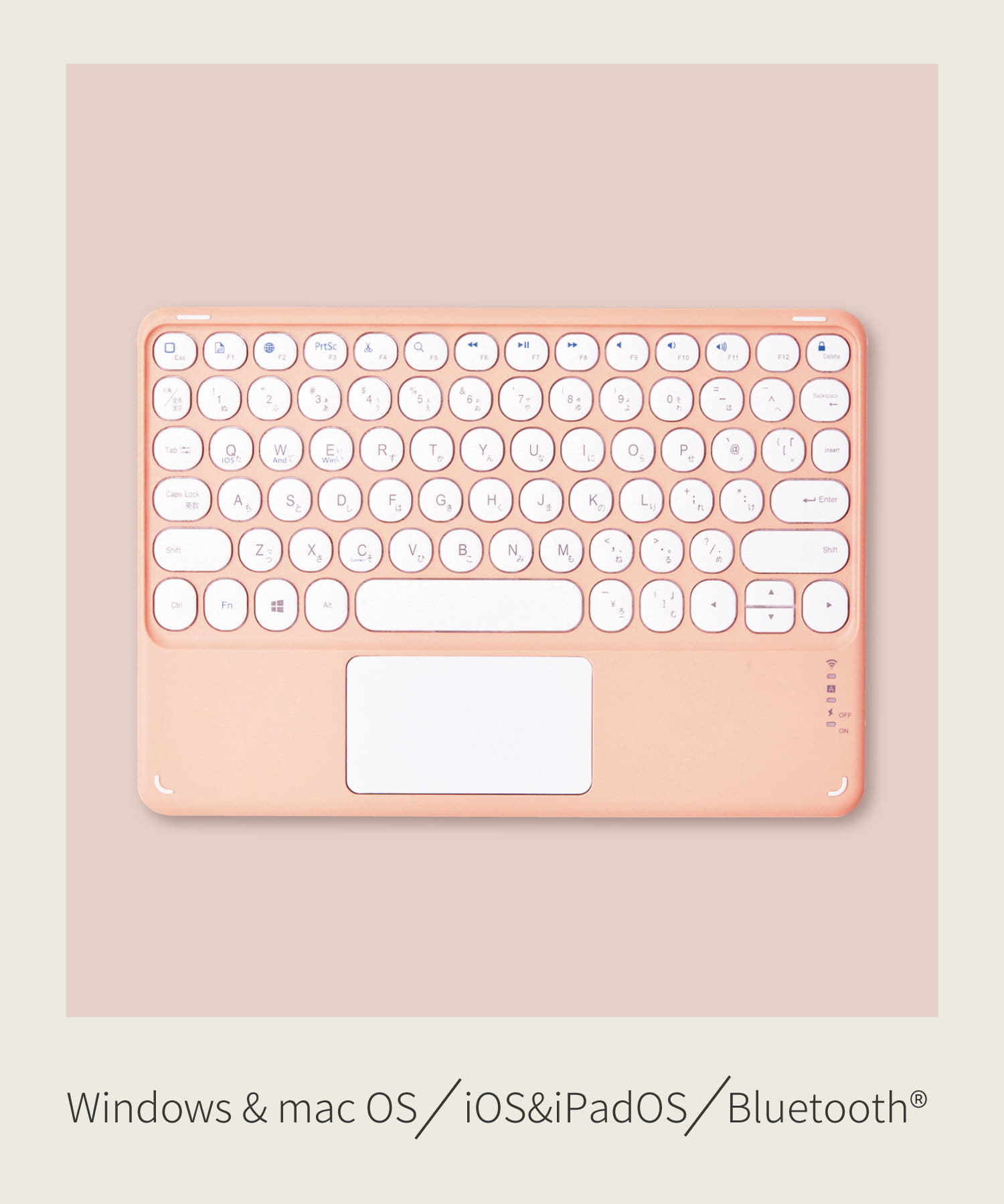 3COINS(スリーコインズ) タッチパッド付きキーボード