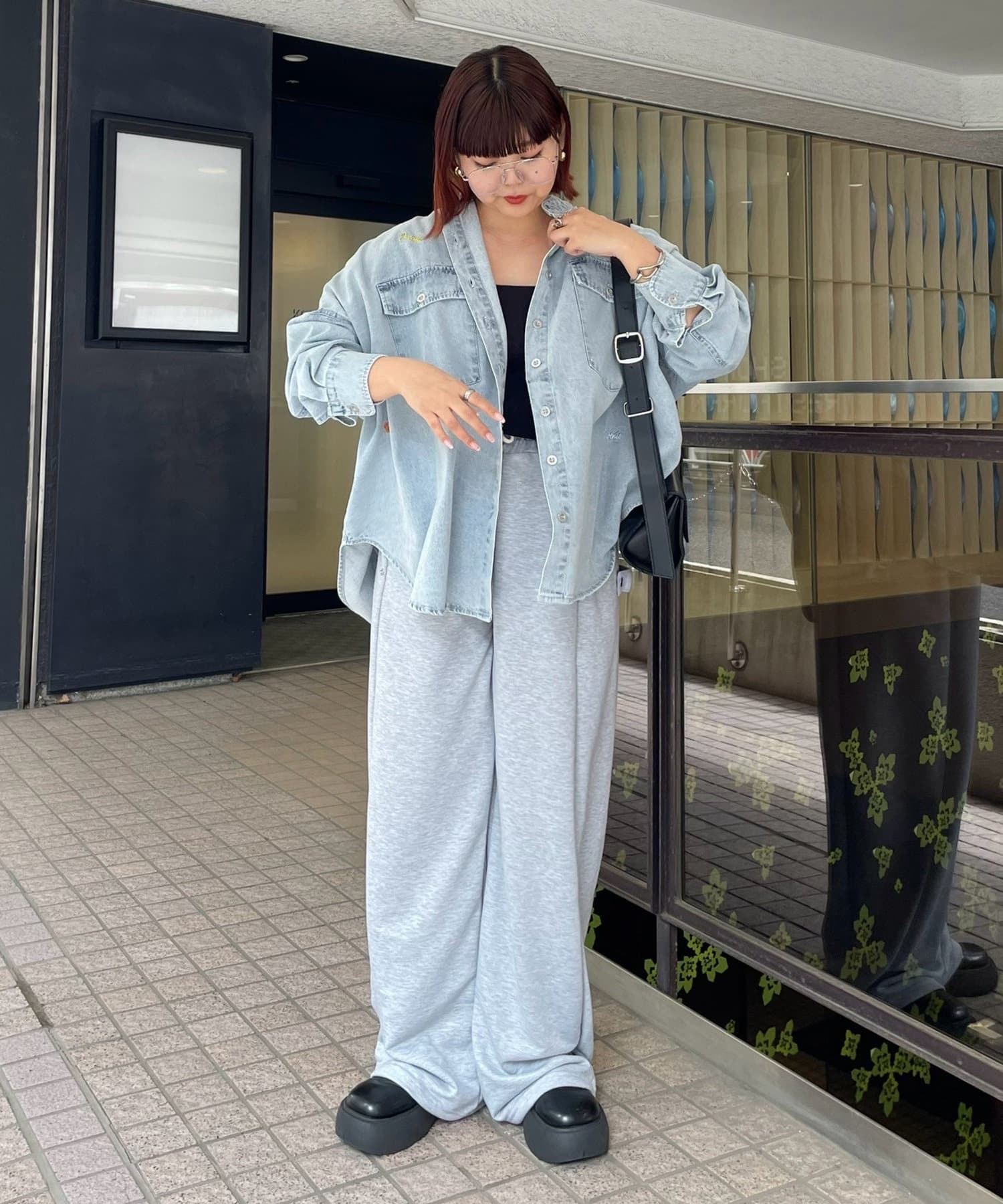 Remind me and forever(リマインドミーアンドフォーエバー) 【NUNIFE】2WAYデザインルーズスウェットパンツ