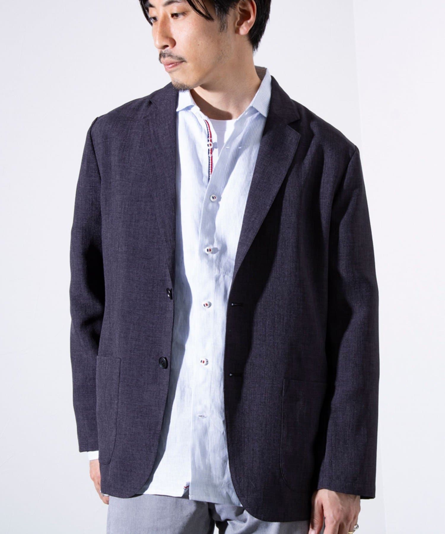 FREDY & GLOSTER(フレディ アンド グロスター) 【セットアップ対応】【GLOSTER】リネンライクキャンバステーラードジャケット