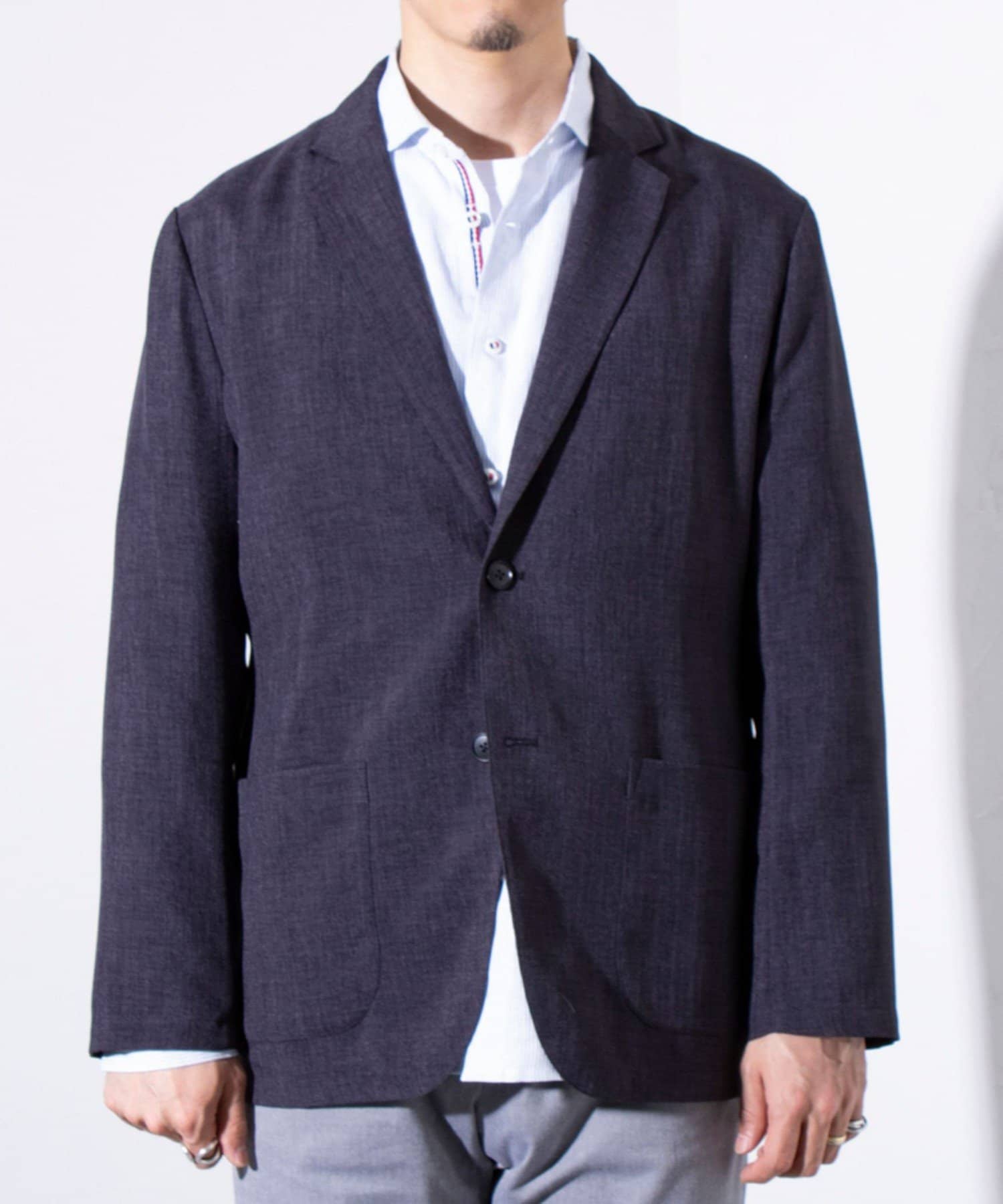 FREDY & GLOSTER(フレディ アンド グロスター) 【セットアップ対応】【GLOSTER】リネンライクキャンバステーラードジャケット