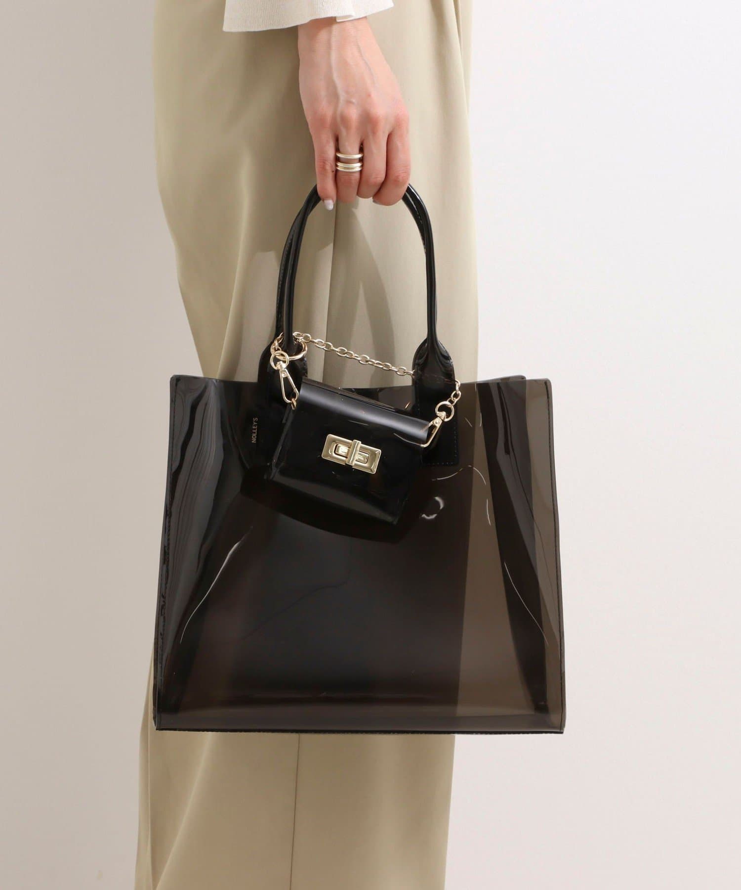 NOLLEY'S(ノーリーズ) PVCトート＆ミニバッグチャーム