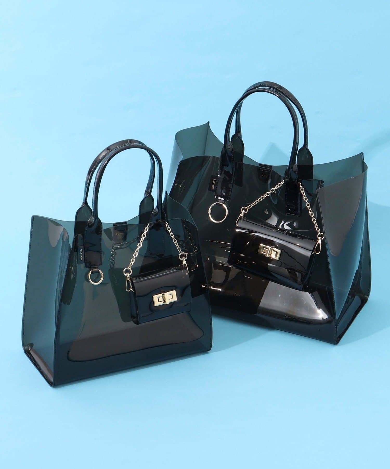 NOLLEY'S(ノーリーズ) PVCトート＆ミニバッグチャーム