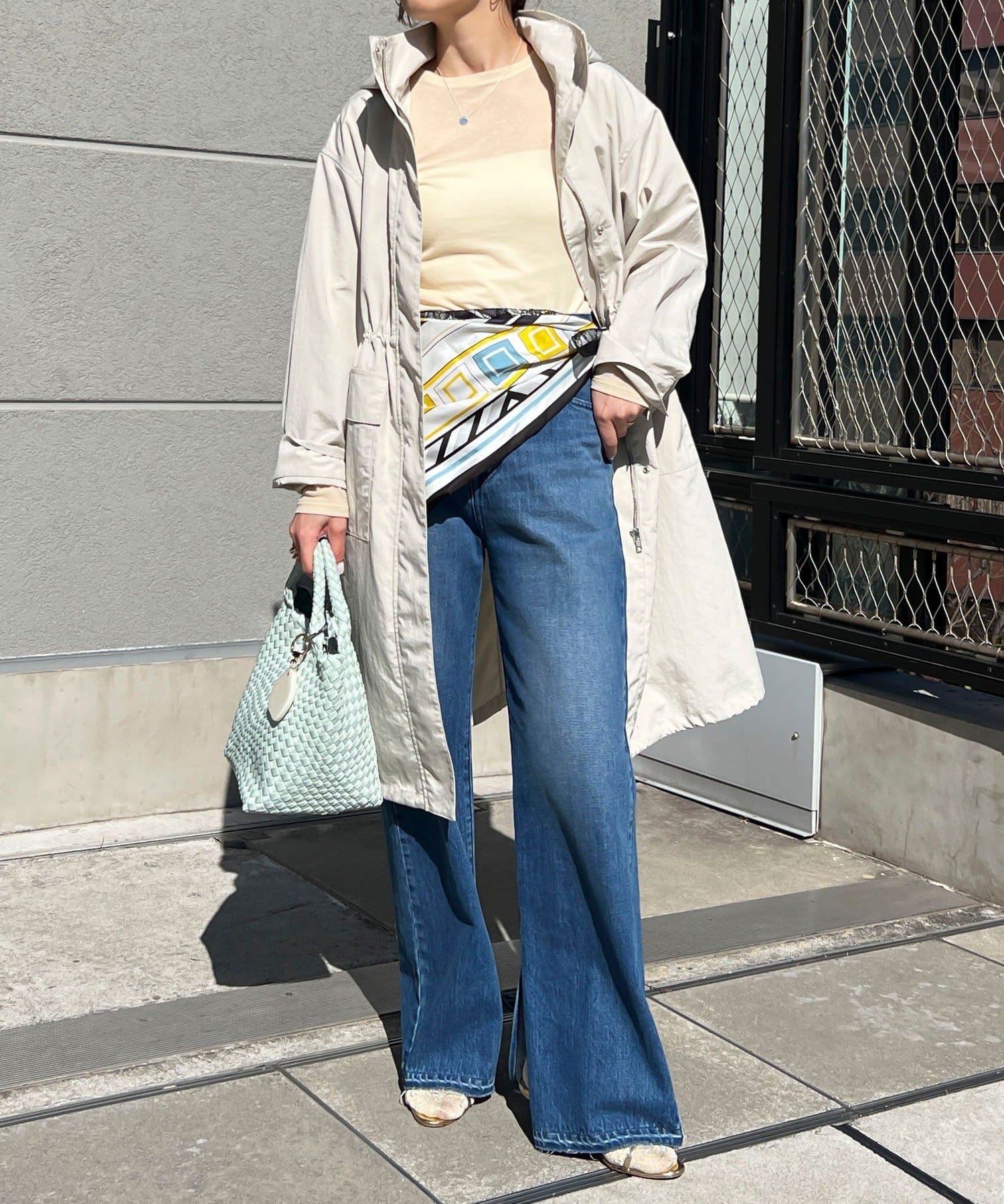 新品未使用タグ付き⭐︎Manipuri マニプリ　三角スカーフ 三角スカーフミニ＞サファリ – manipuri