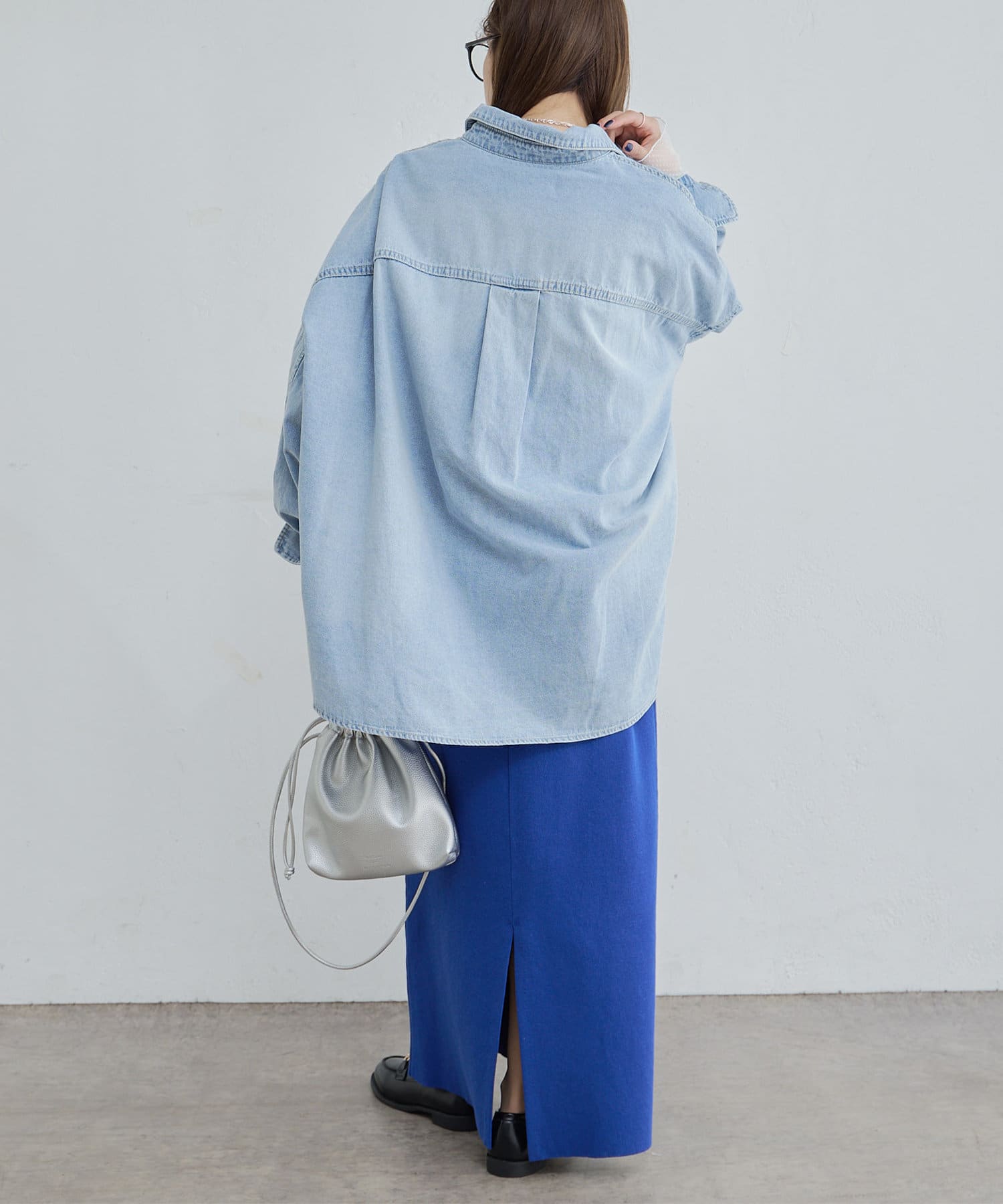NICE CLAUP / OLIVE des OLIVE OUTLET(ナイスクラップ  / オリーブ デ オリーブ アウトレット) 【PUAL CE CIN】【Du noir】ミラノリブニットナロースカート