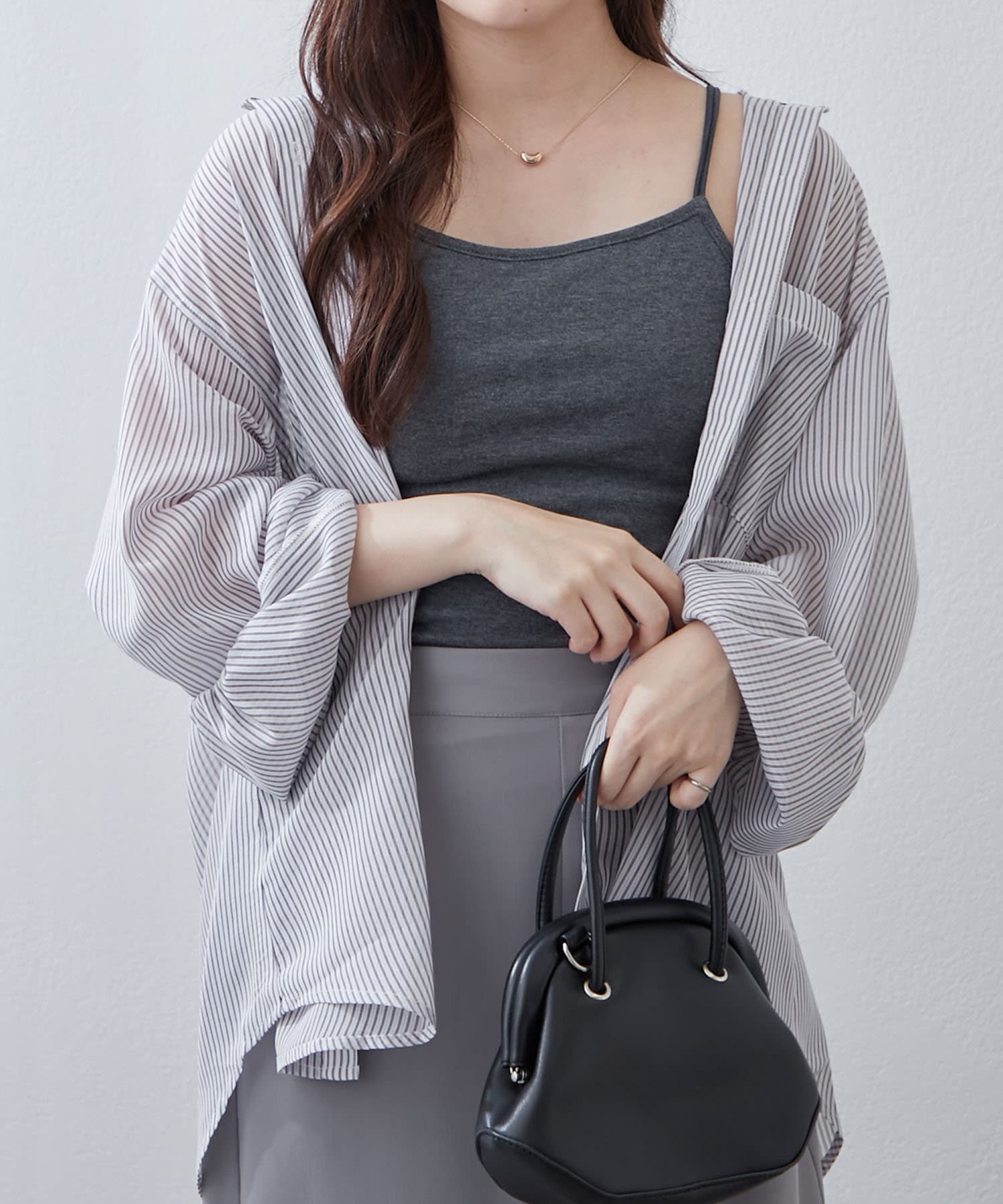 NICE CLAUP / OLIVE des OLIVE OUTLET(ナイスクラップ  / オリーブ デ オリーブ アウトレット) 【OUTLET限定】Wストラップカップ付キャミ