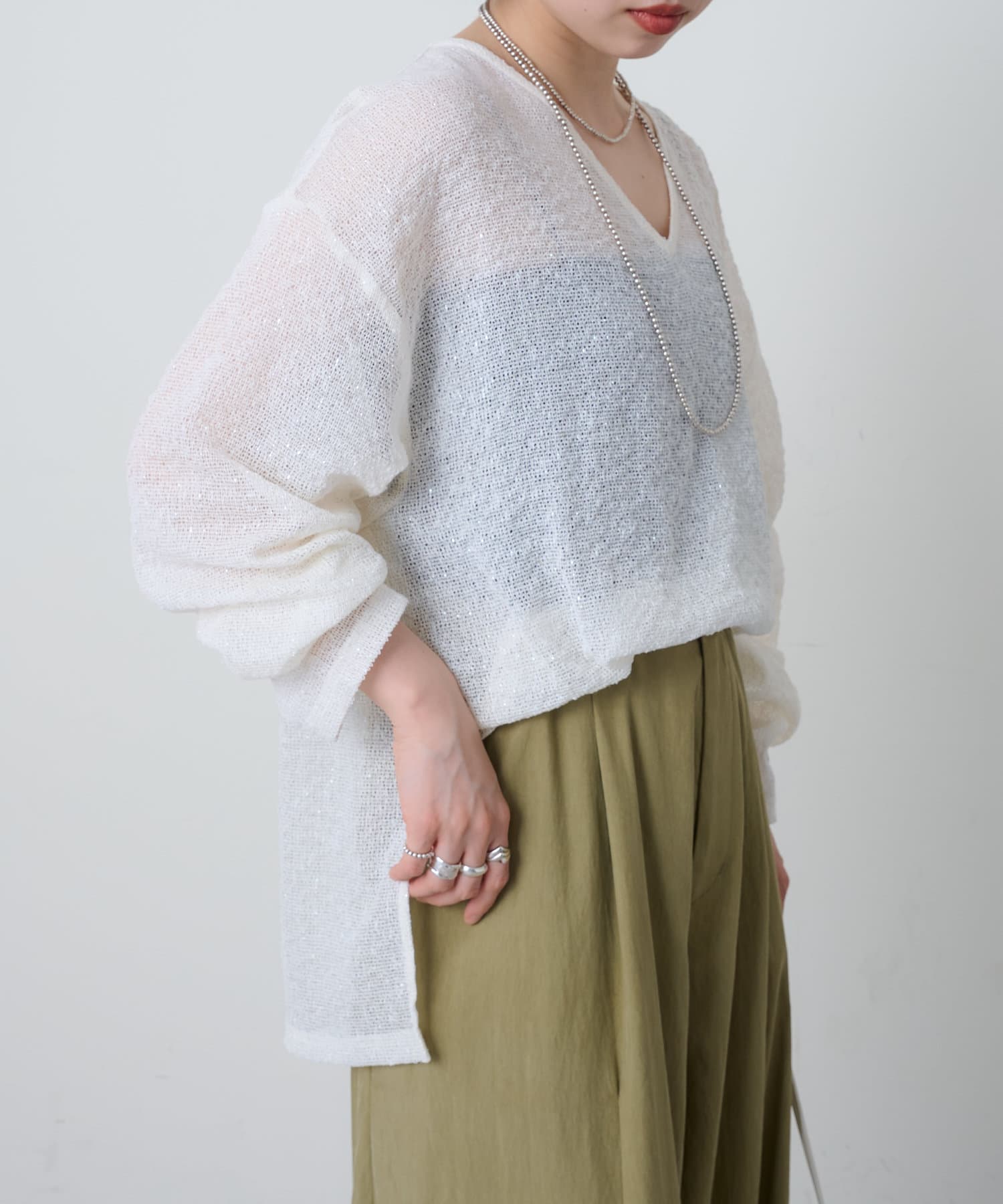 Omekashi　メッシュラメプルオーバー PAL GROUP OUTLET｜【Omekashi】メッシュラメプルオーバー