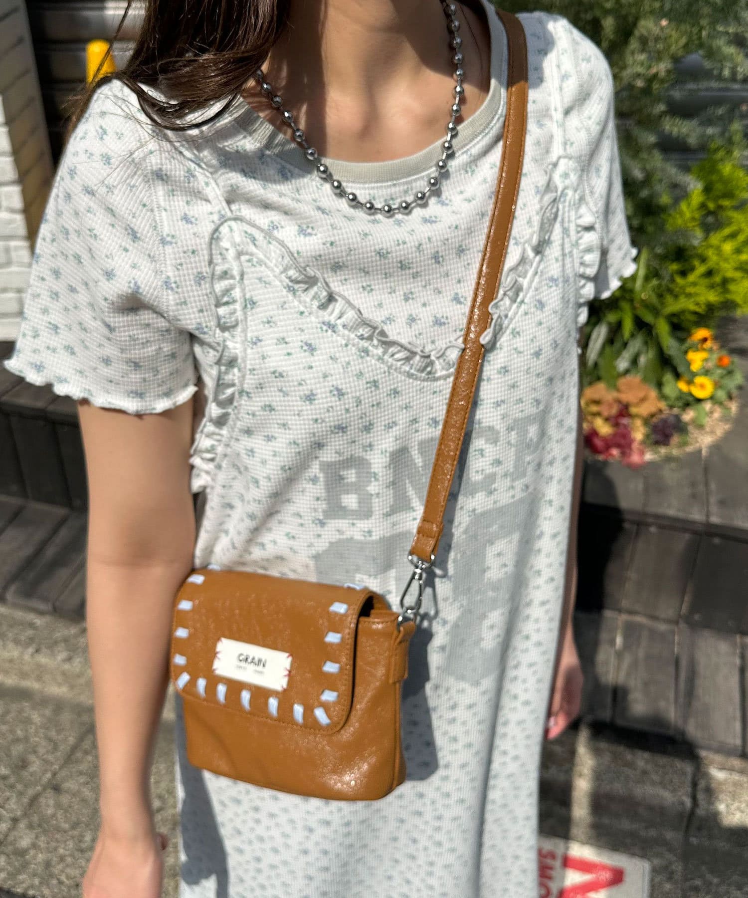 Tee付きフラワーワッフルロングキャミワンピース | CIAOPANIC