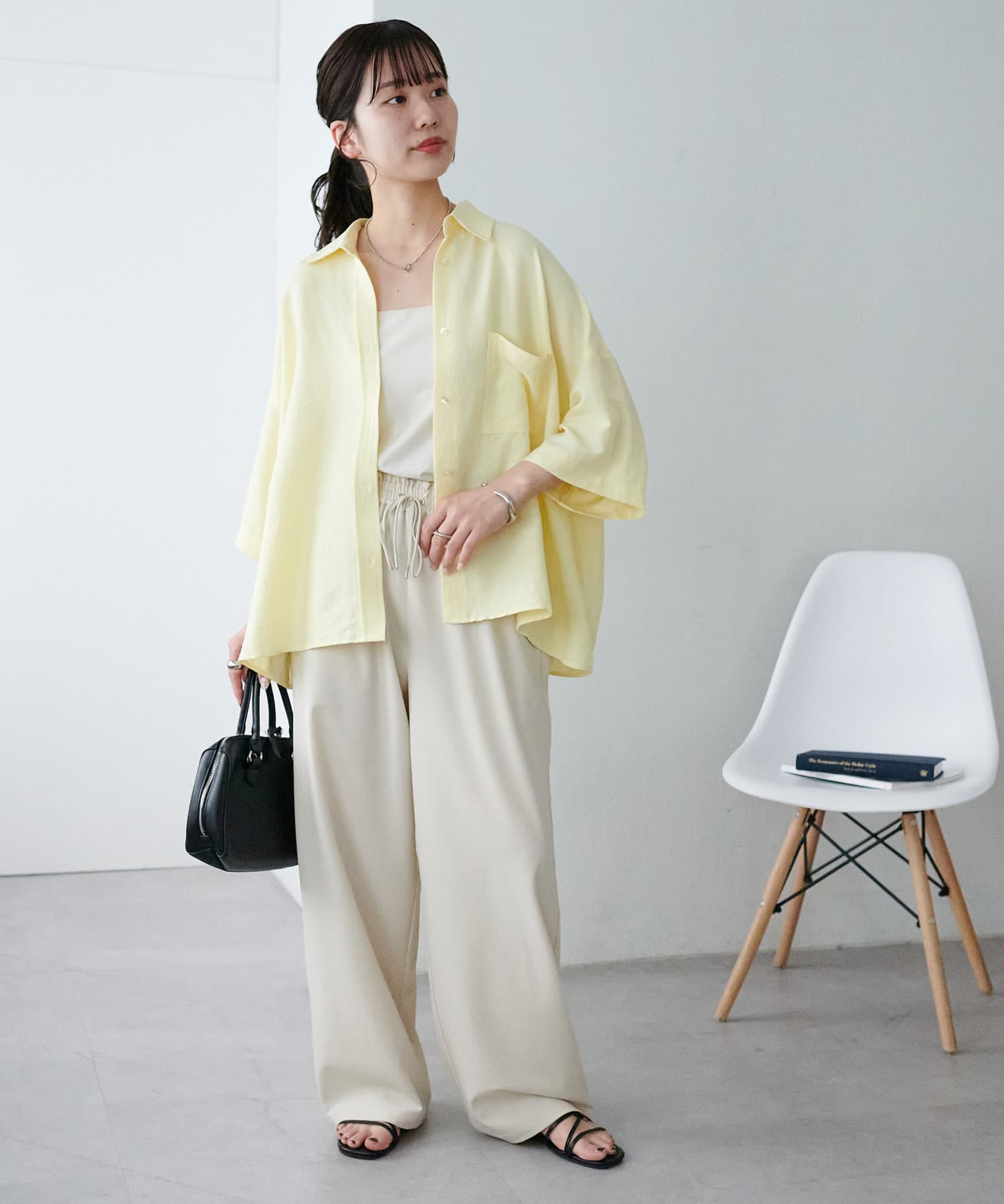 DISCOAT(ディスコート) 【シワになりにくい/新色追加】ビッグシャツ《WEB限定》