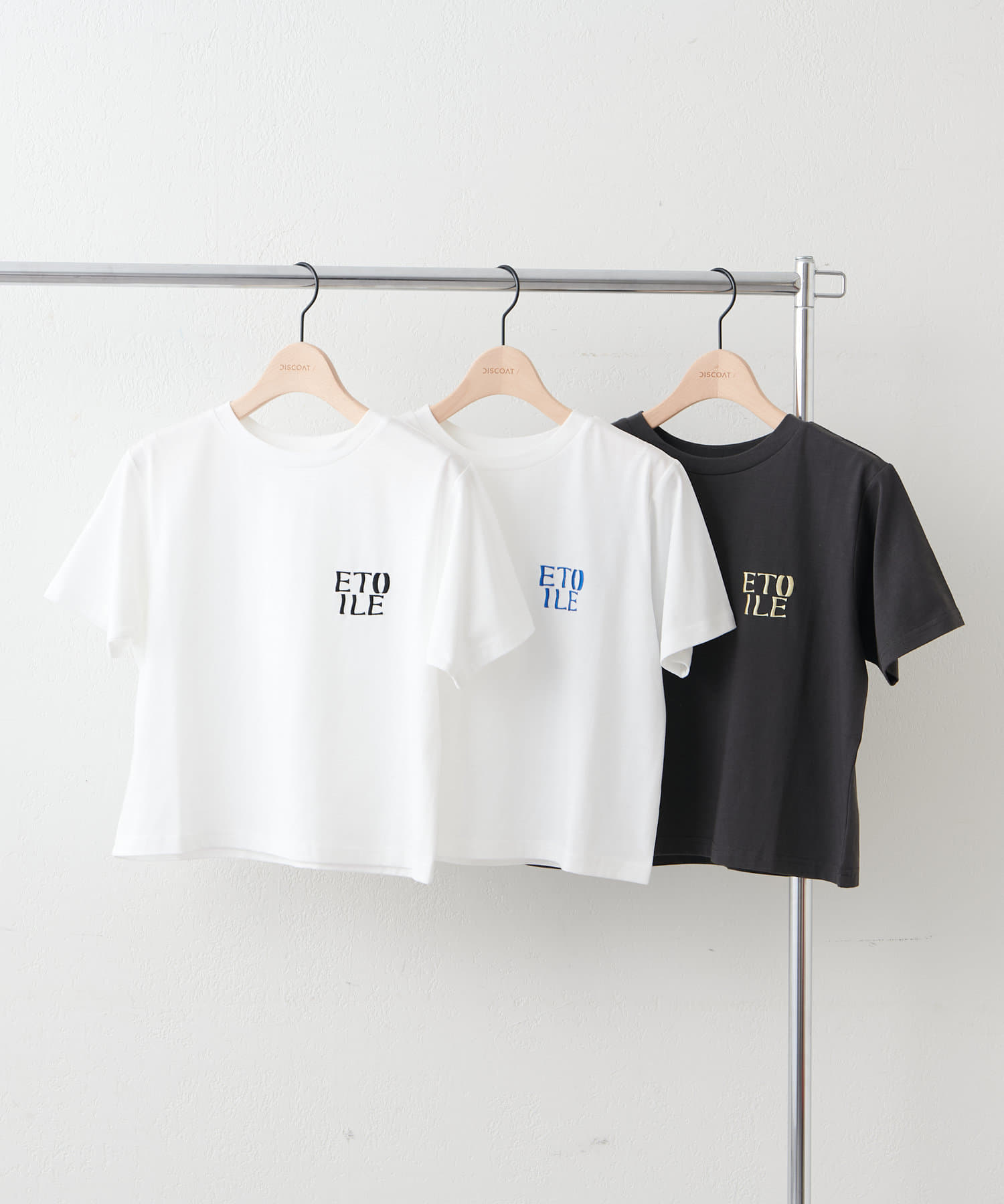 DISCOAT(ディスコート) 【WEB限定】ETOILEロゴショートTシャツ