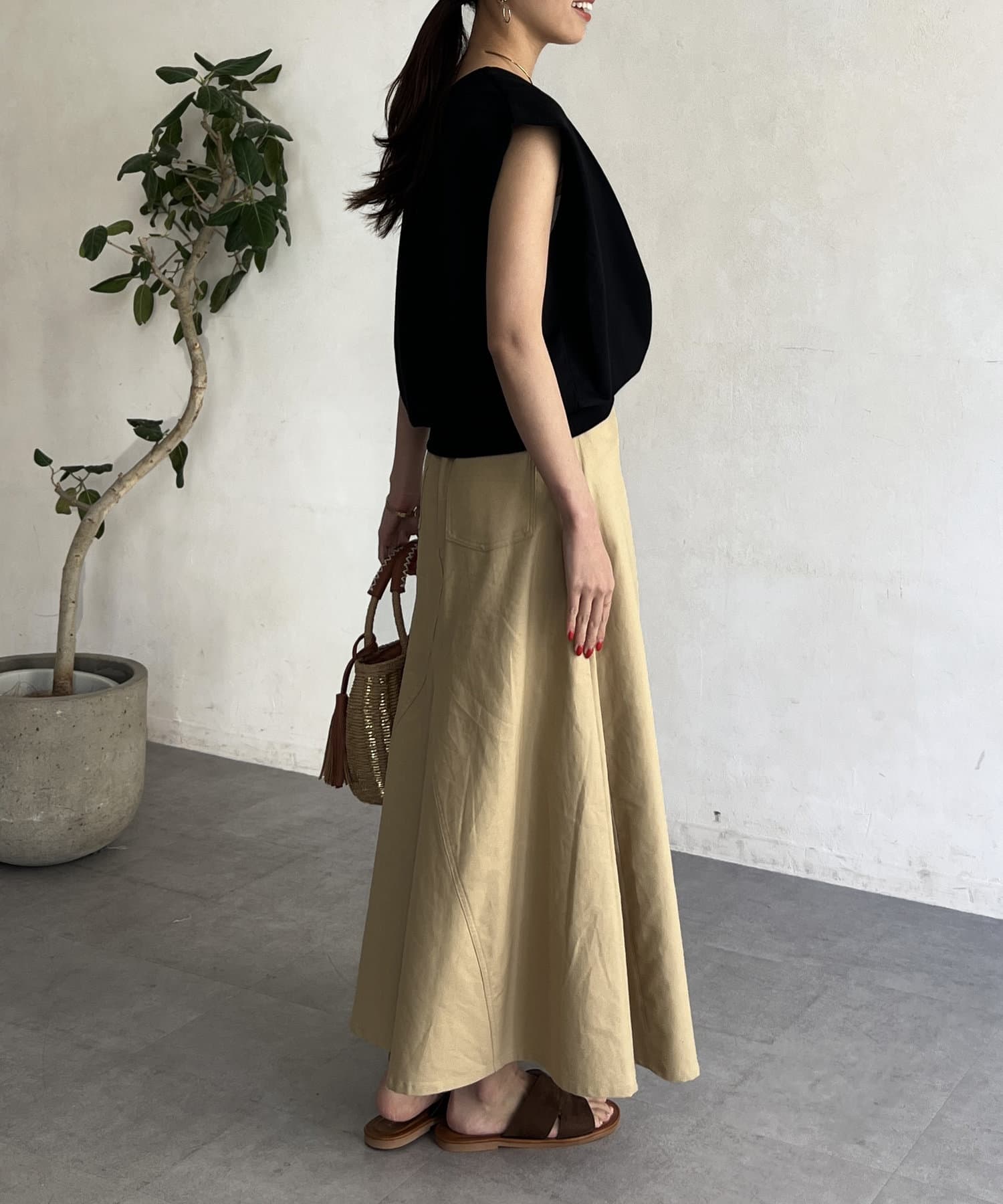 Chez toi(シェトワ) スキッパーカットソー