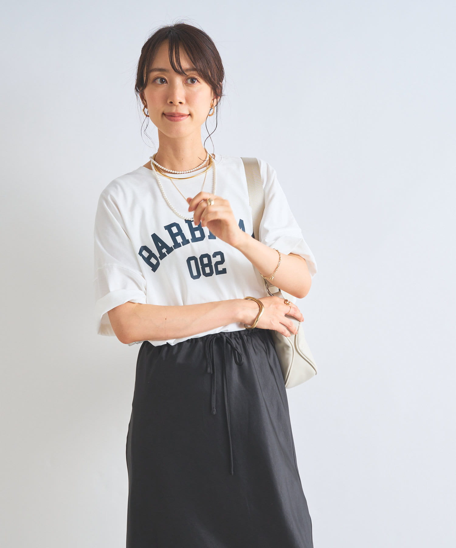 tシャツ シルケットロゴプリントドロスドT レディース ロゴプリントドロップショルダーTシャツ[ze719] | レディース