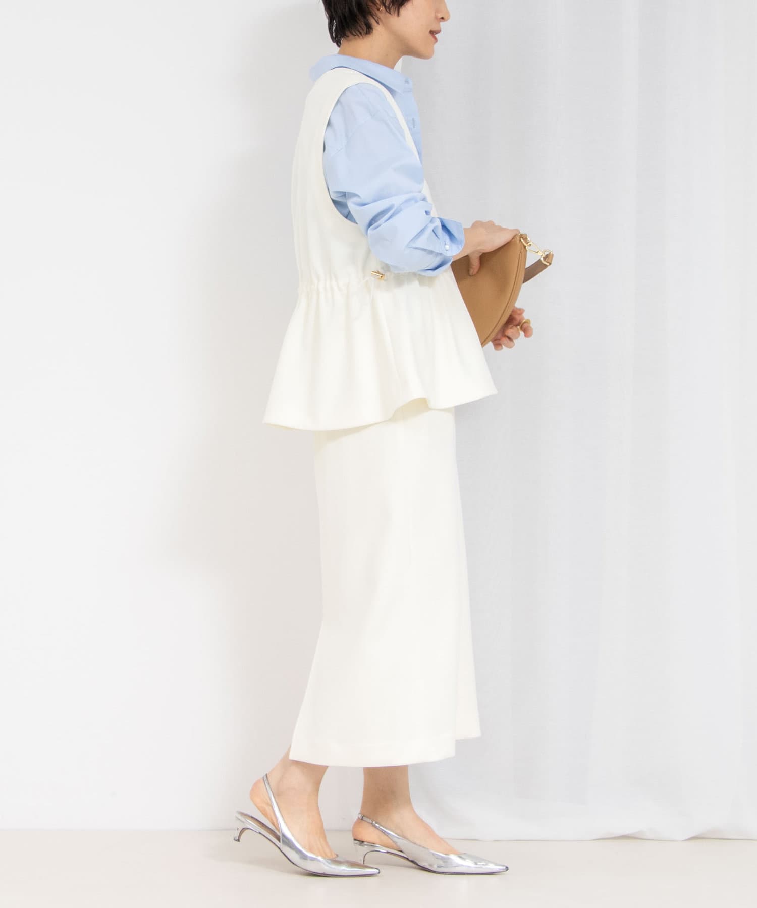 セットアップ対応》ウォッシャブルニットジョーゼット/ピンヘッド