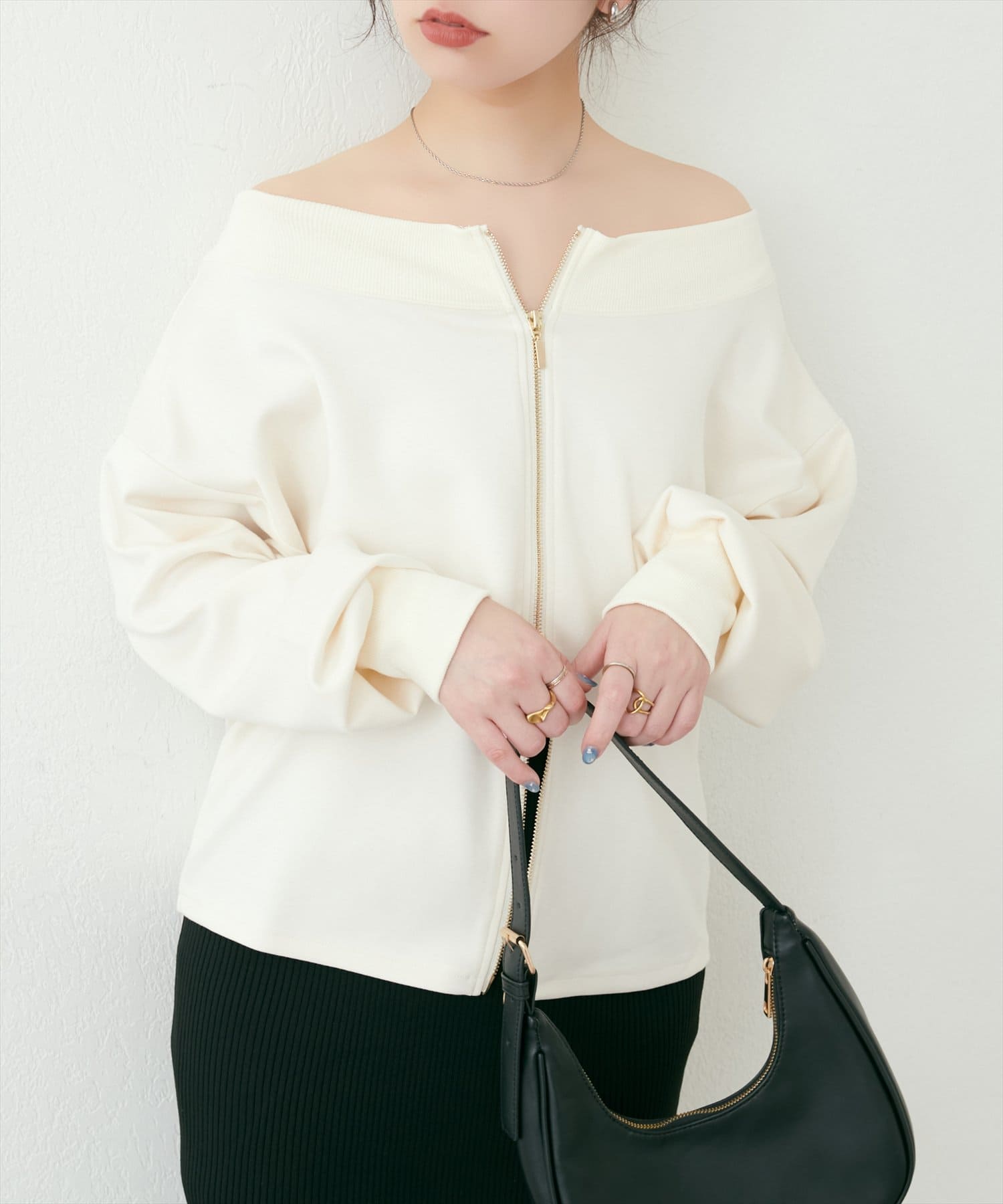 WEB限定】WZIPふわもちダンボールプルオーバー | natural