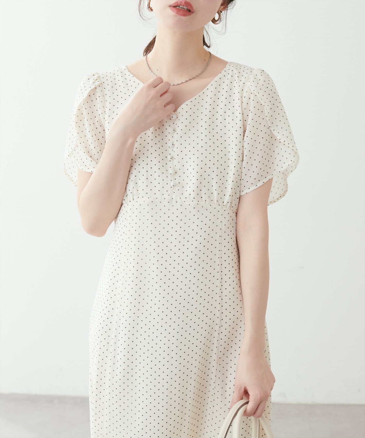 チューリップスリーブワンピース2着セット チューリップスリーブワンピース | natural couture(ナチュラル