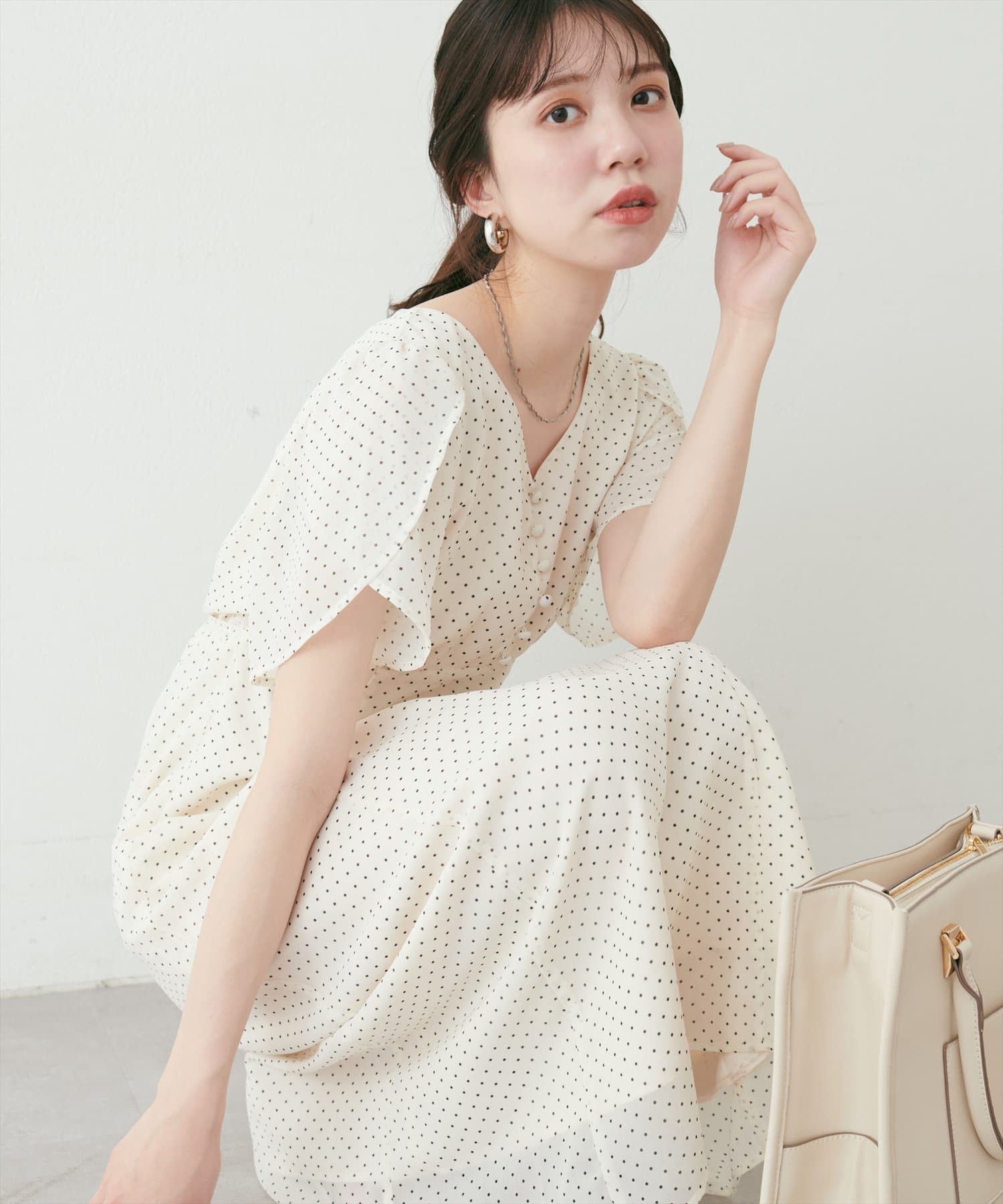 チューリップスリーブワンピース2着セット チューリップスリーブワンピース | natural couture(ナチュラル