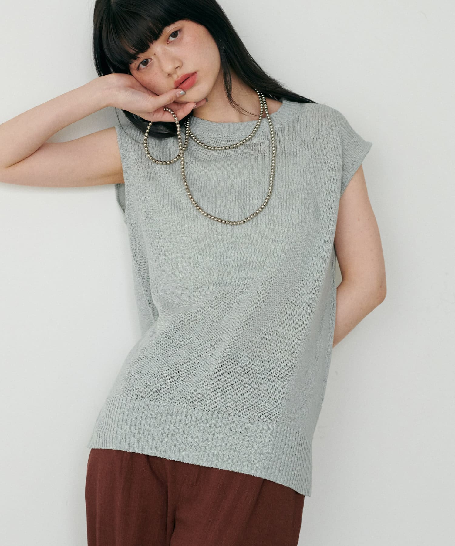 LARUTA(ラルータ) 綿麻シアータンク