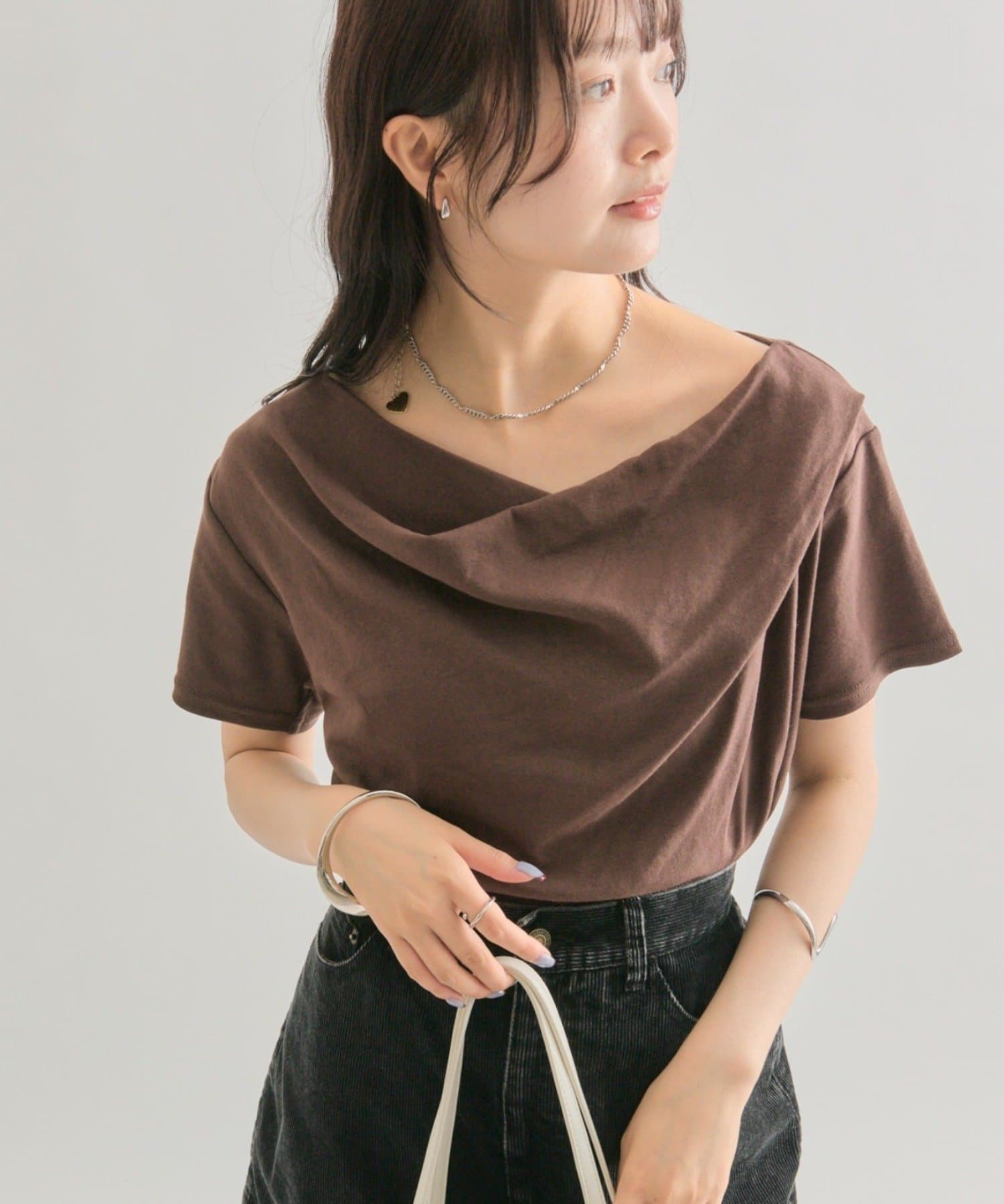 mystic(ミスティック) 【全骨格対応◎/6色展開】オフショルTシャツ