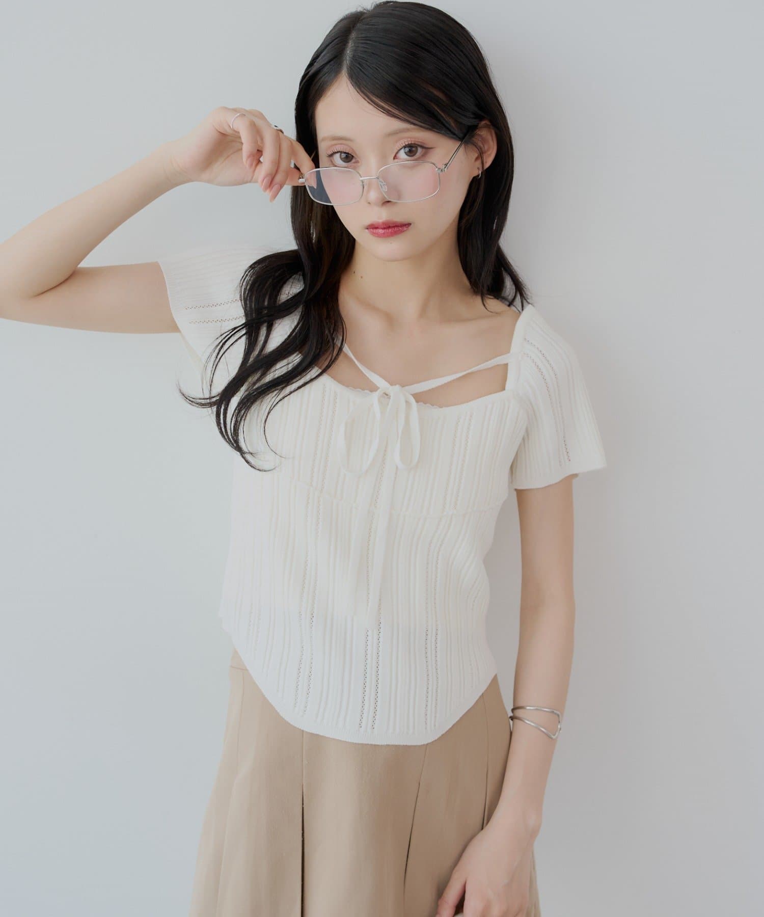 ボレロデザイン柄編みニット | Chico(チコ)レディース | PAL