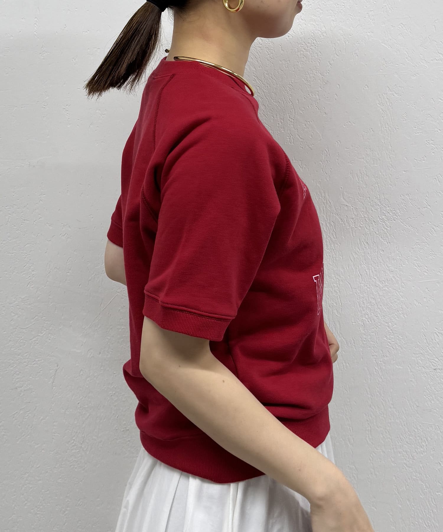 LOUNGEDRESS(ラウンジドレス) 【カットソーフェア対象】カレッジハーフスリーブプルオーバー