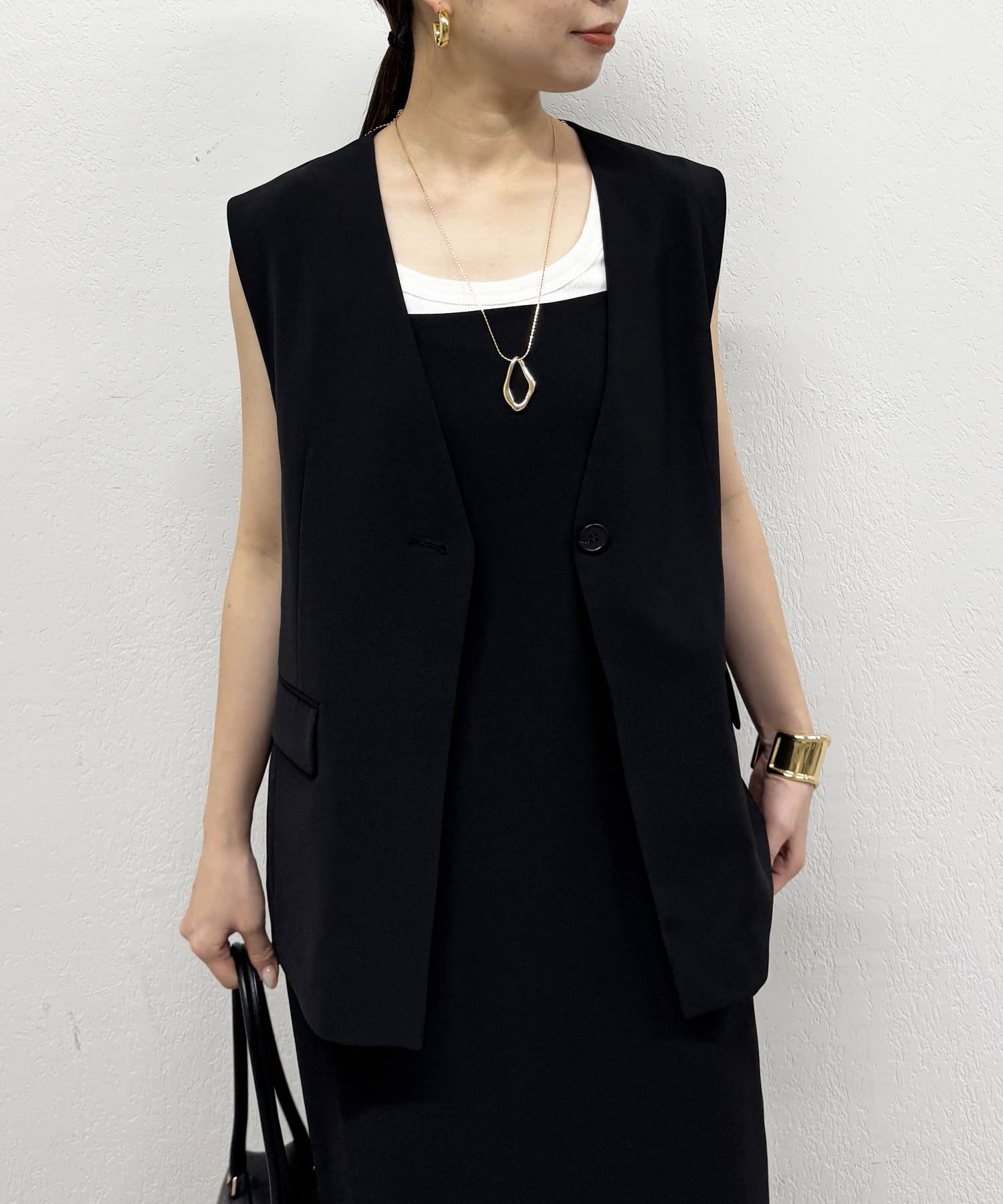 美品　ラウンジドレス　ベスト リネンライクベスト | LOUNGEDRESS(ラウンジドレス)レディース