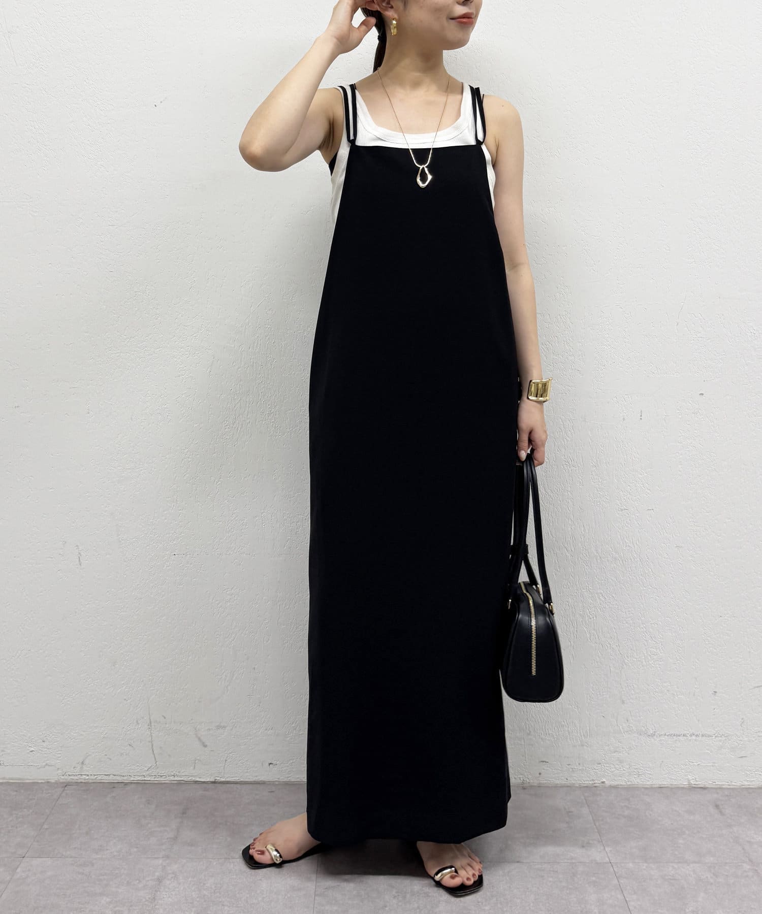 LOUNGEDRESS(ラウンジドレス) リネンライクキャミワンピース