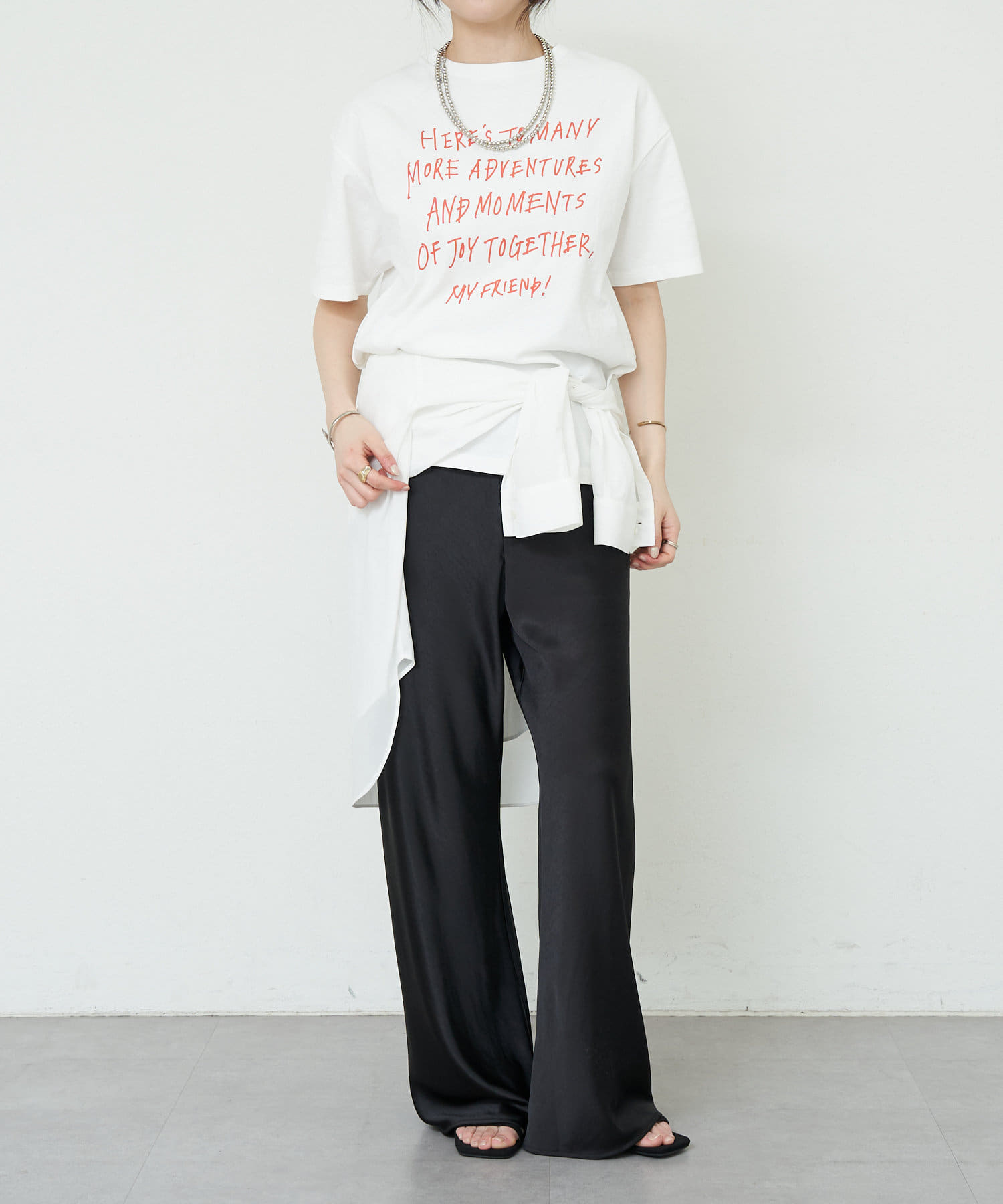 tシャツ 「コーデのアクセントに」rakugaki ロゴTee レディース セール】《コーデのアクセントに》rakugaki ロゴTee（Tシャツ