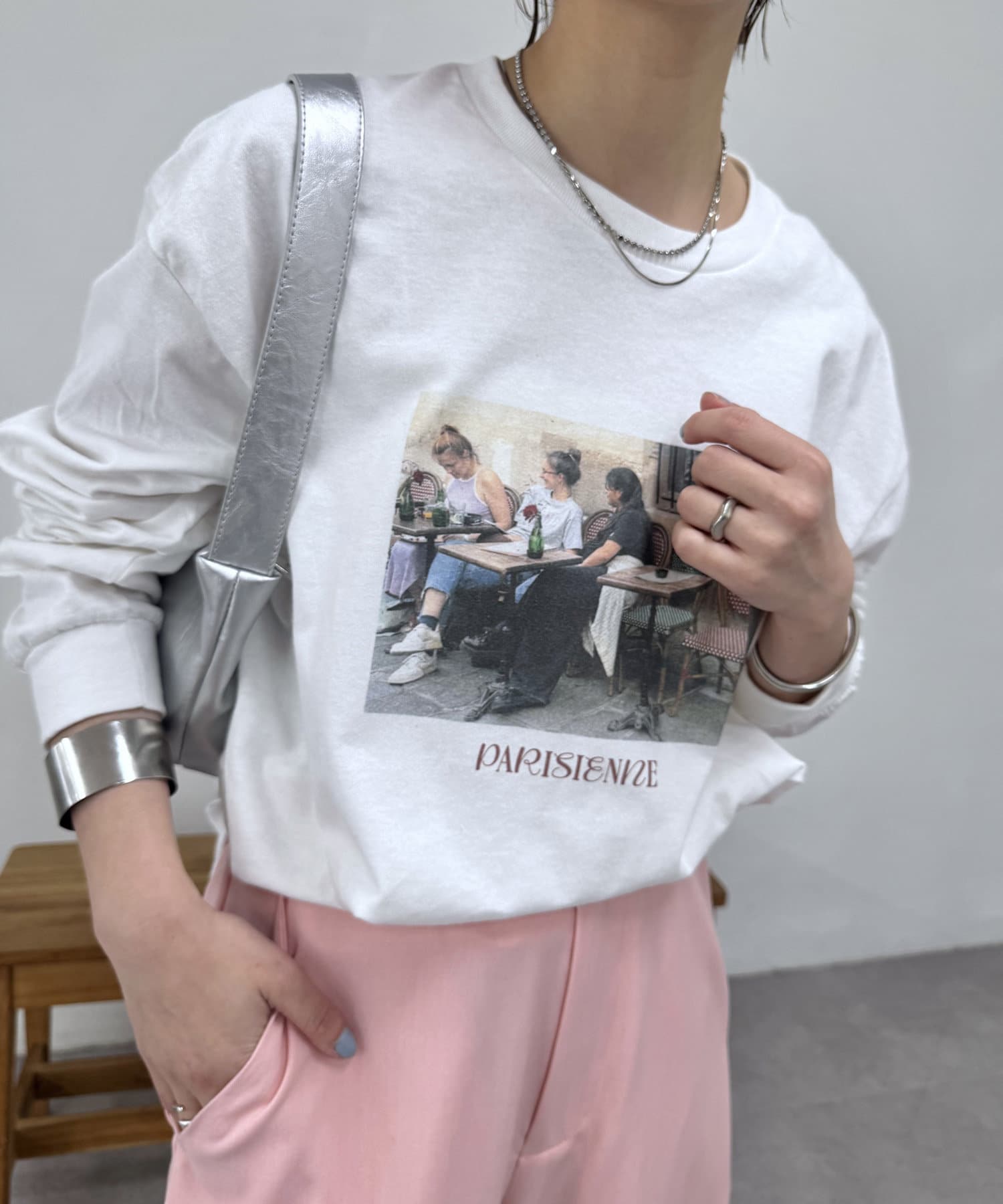 OUTLET(アウトレット) 【mystic】PARIS フォトロングTシャツ2