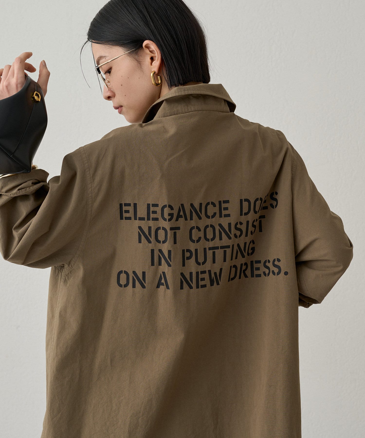 OUTLET(アウトレット) 【Loungedress】バックロゴシャツブルゾン