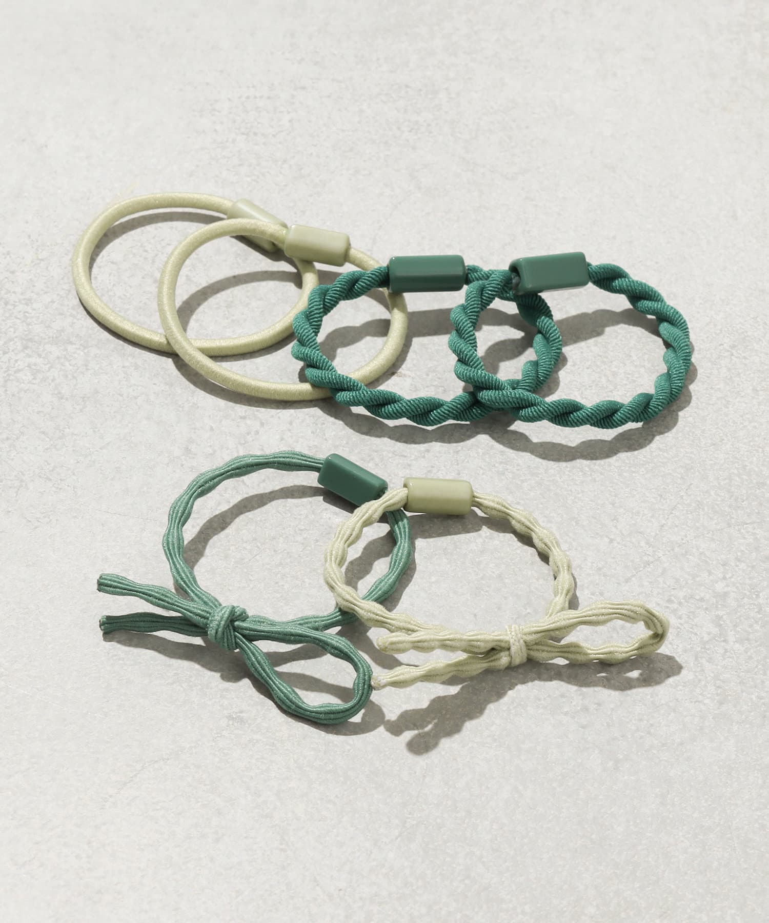 3COINS(スリーコインズ) カラフルミニゴム6本セット