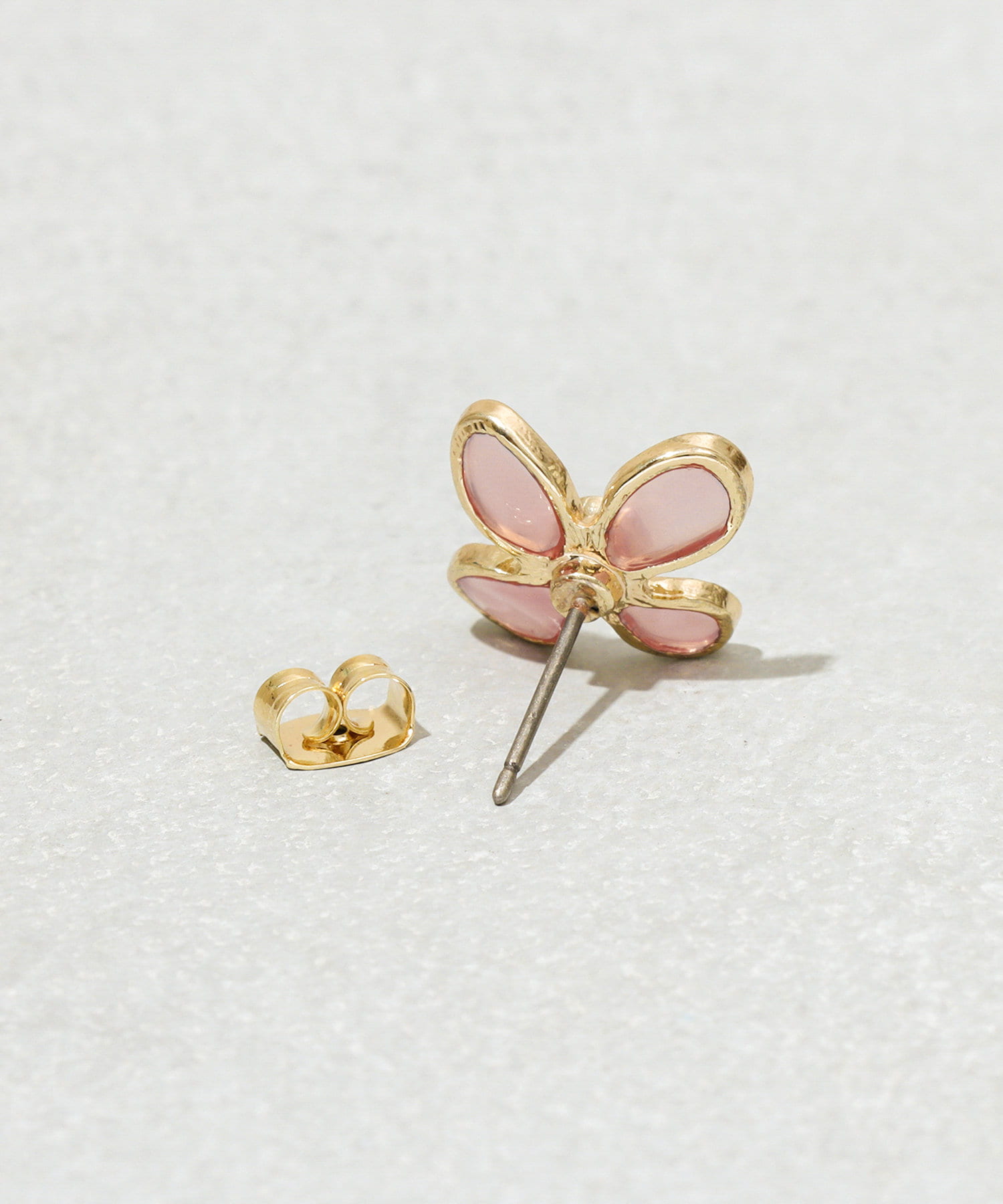 3COINS(スリーコインズ) クリアカラーフラワーピアス