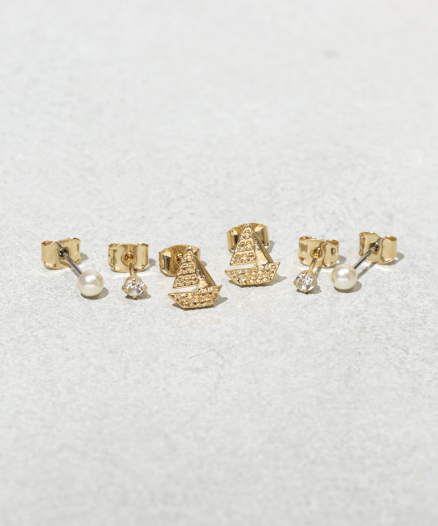 3COINS(スリーコインズ) サマーピアス6個セット