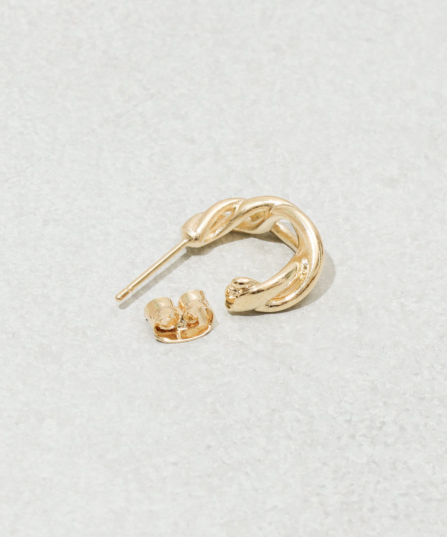 3COINS(スリーコインズ) メタルイビツフープピアス