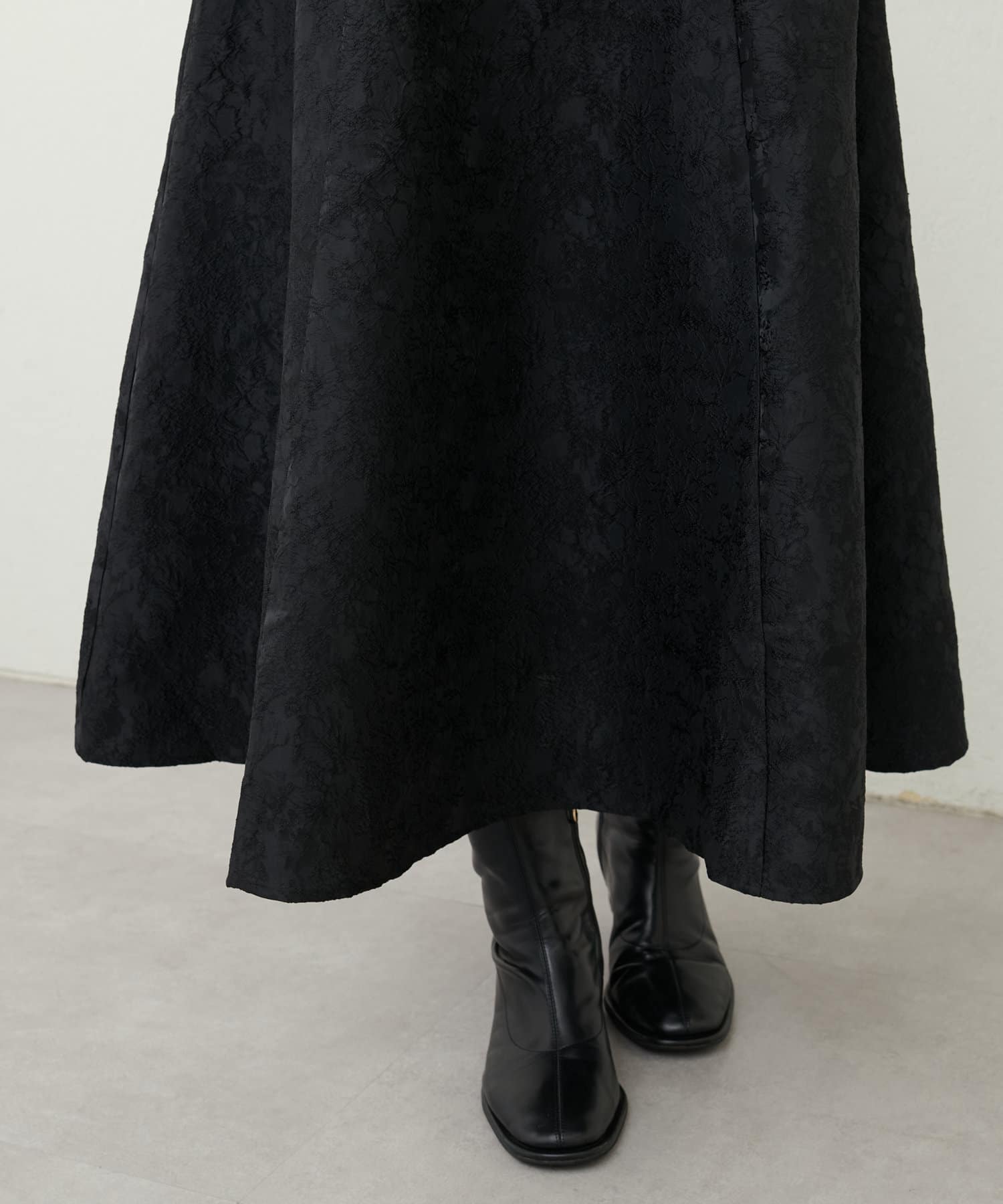 NICE CLAUP / OLIVE des OLIVE OUTLET(ナイスクラップ  / オリーブ デ オリーブ アウトレット) 【natural couture】フラワージャガードスカート