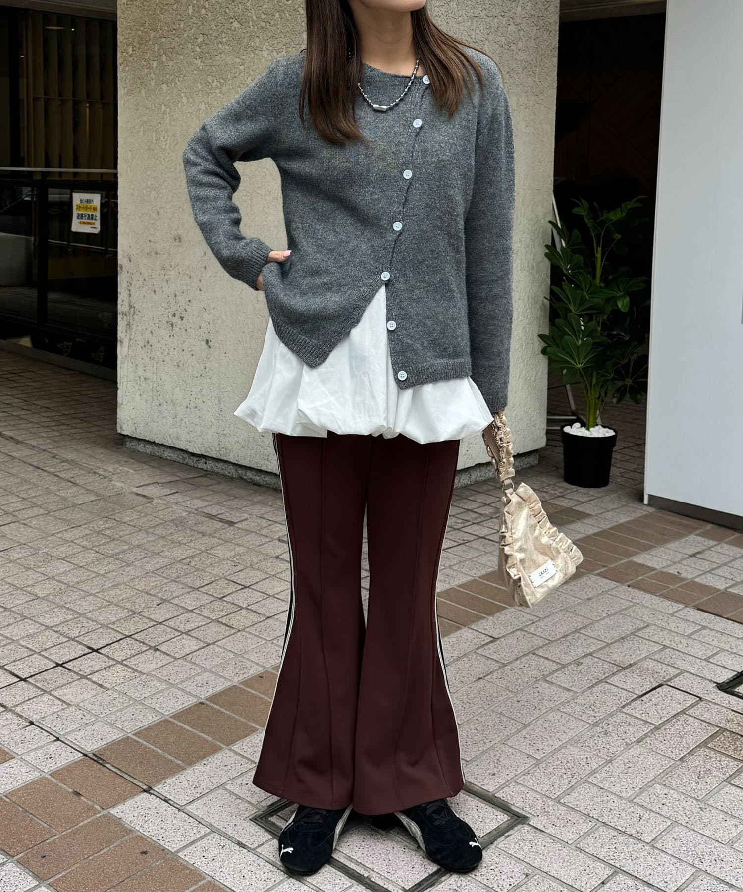 CIAOPANIC(チャオパニック) トラックラインフレアパンツ