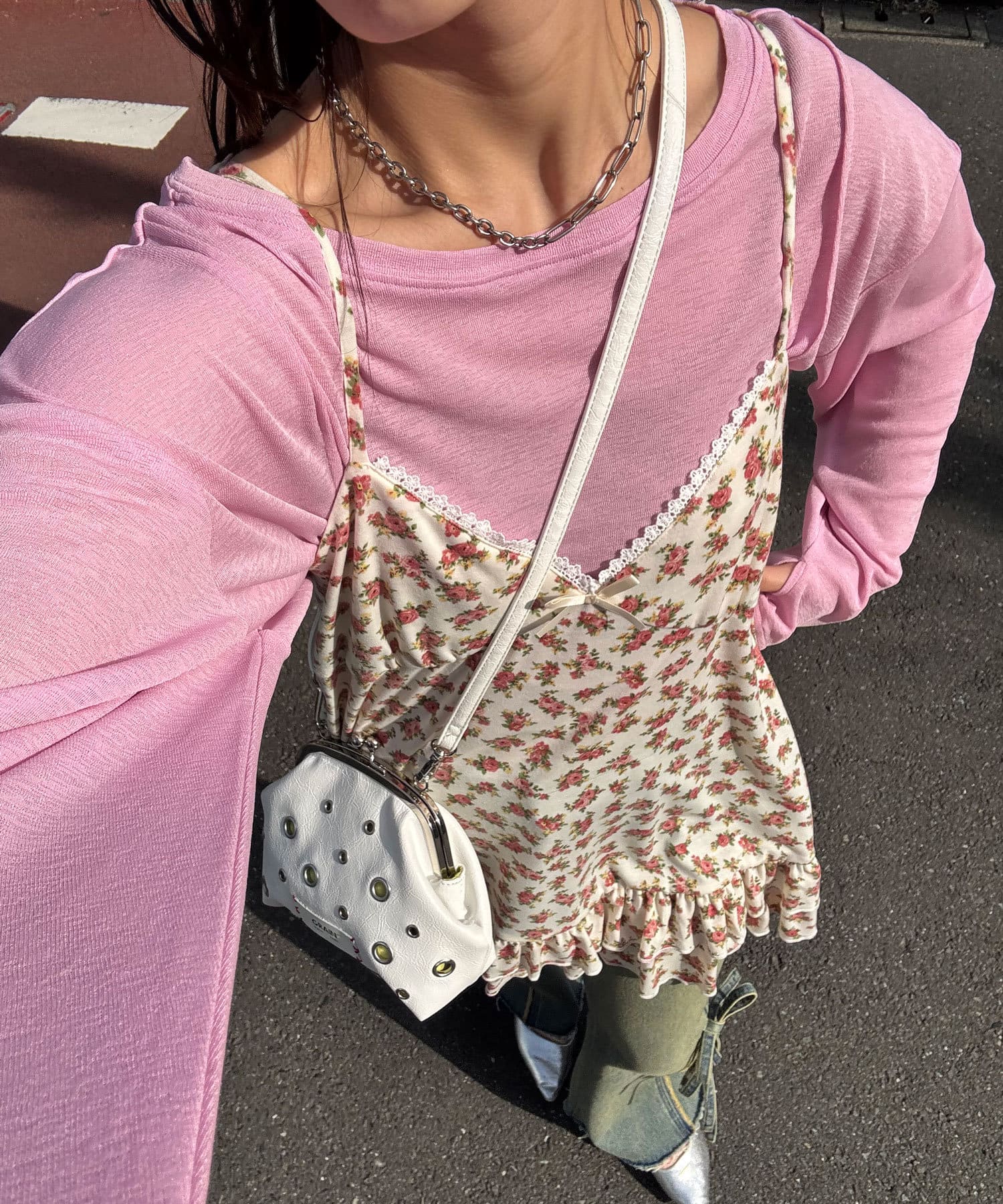 CIAOPANIC カットフラワーキャミチュニックワンピース セール】カットフラワーキャミチュニックワンピース（チュニック