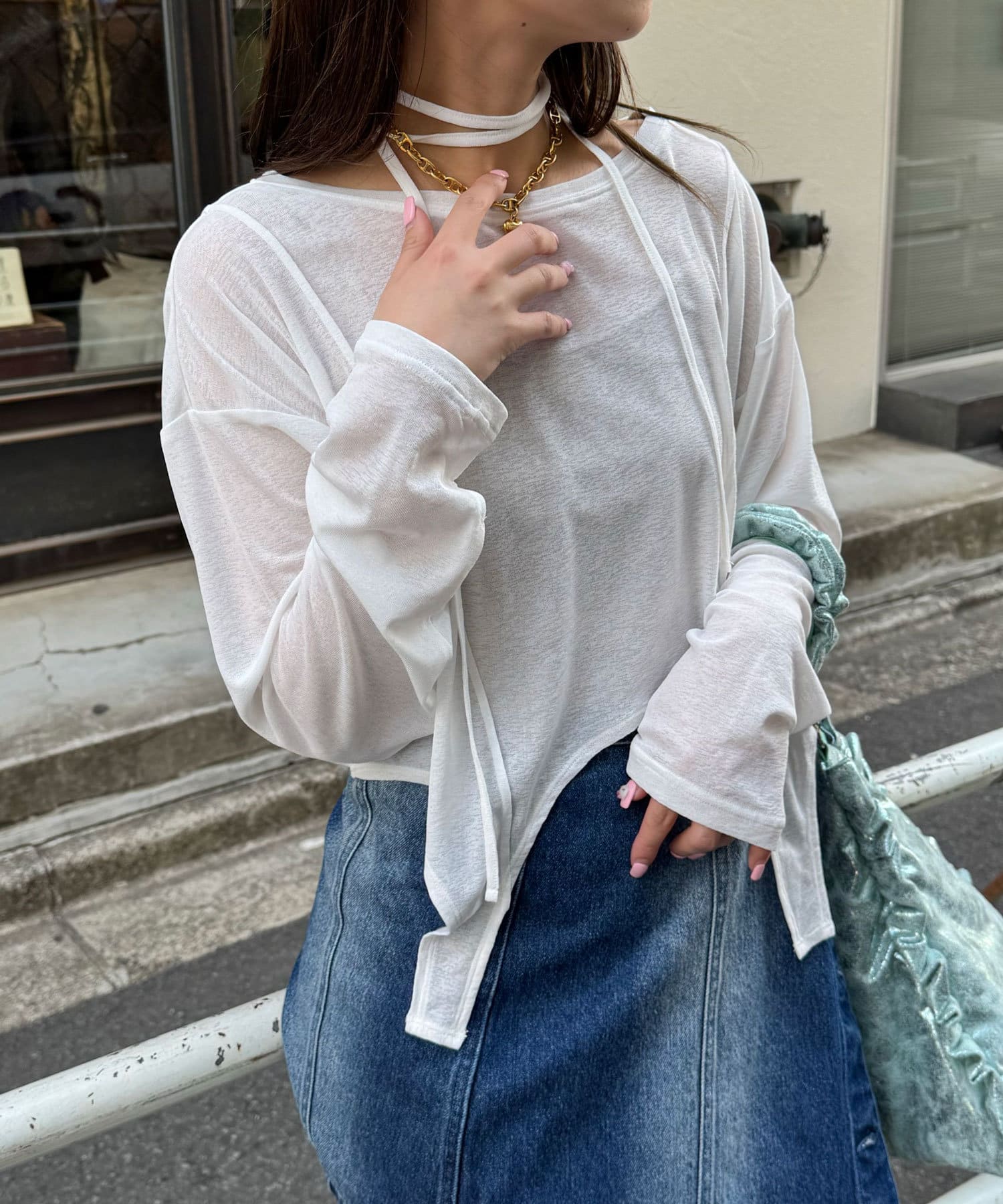 ゴシップガール コンプリート　ブックレット　ボーナスディスク付き チョーカー付きシアーチュールカットソー | PROPORTION BODY