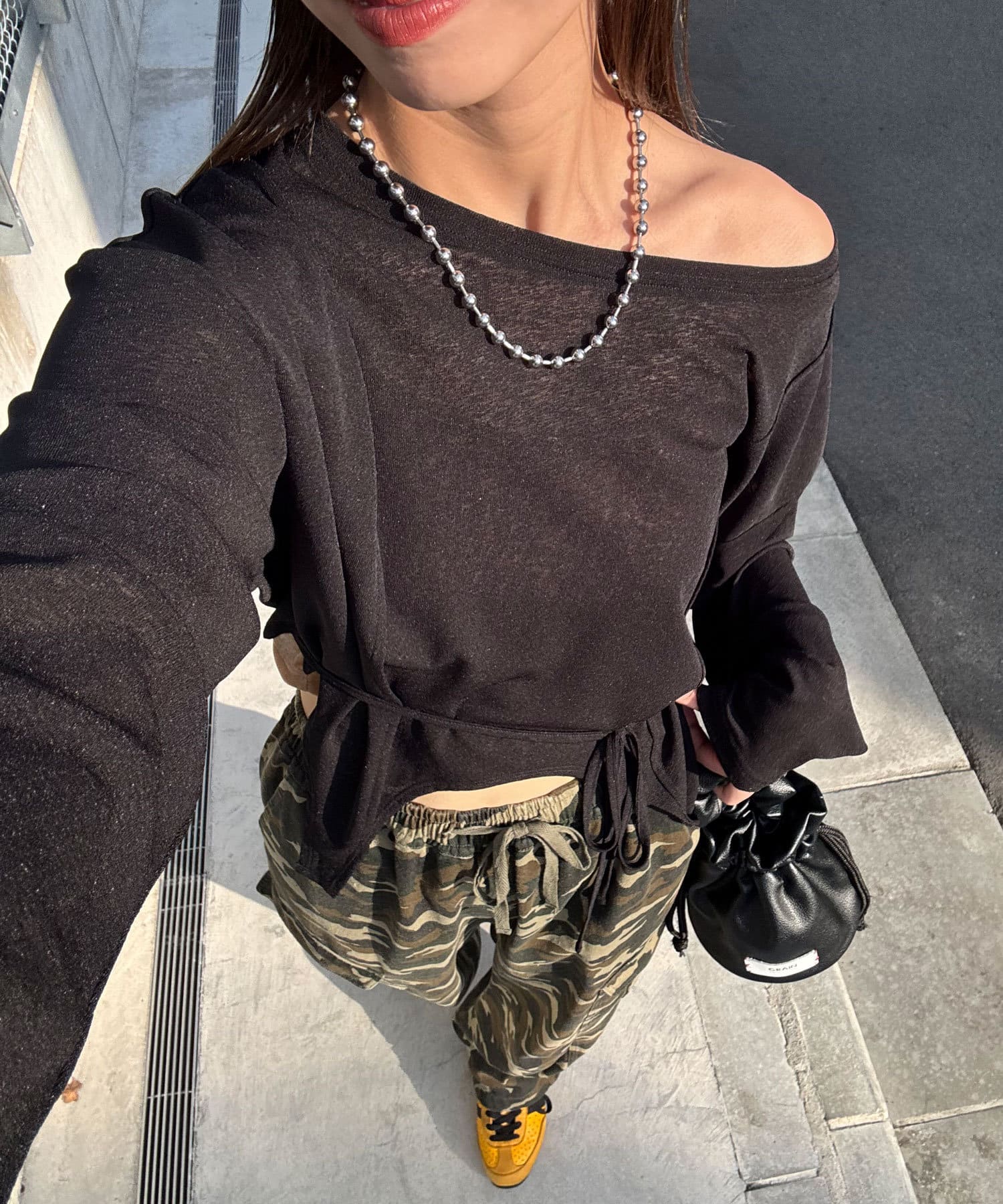 チョーカー付きガーターシアートップス | CIAOPANIC(チャオ