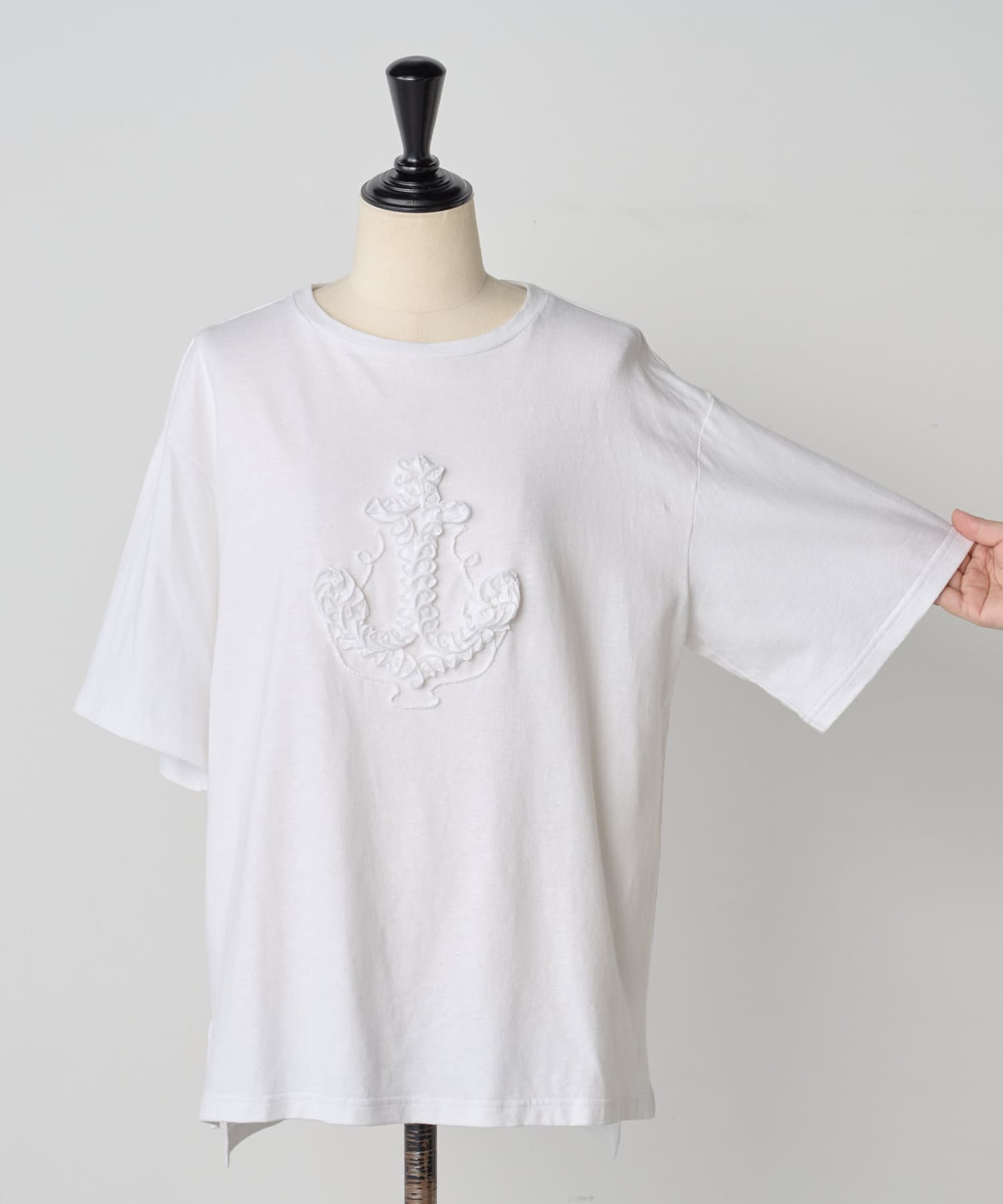 15 quinze》アンカー刺繍Tee | BEARDSLEY(ビアズリー)レディース