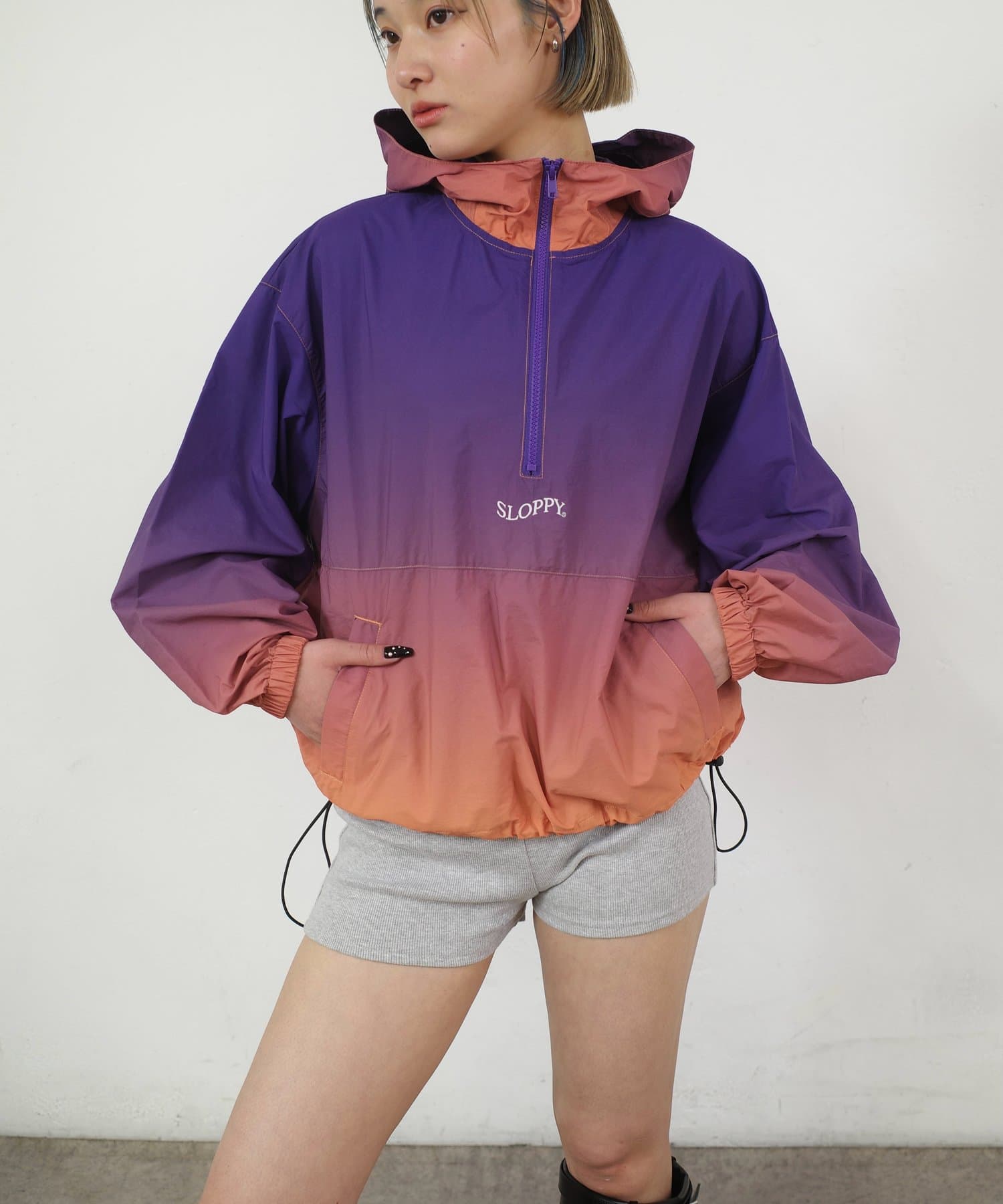 OUTLET(アウトレット) 【WHO'S WHO gallery】【SLOPPY】グラデーションアノラック