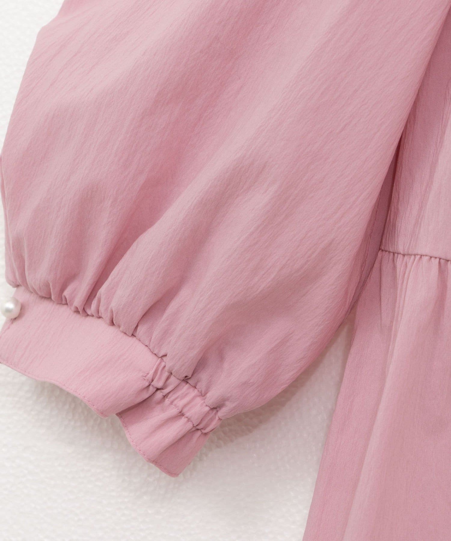 NOLLEY'S(ノーリーズ) ちりめんタイプライター2WAYギャザーブラウス